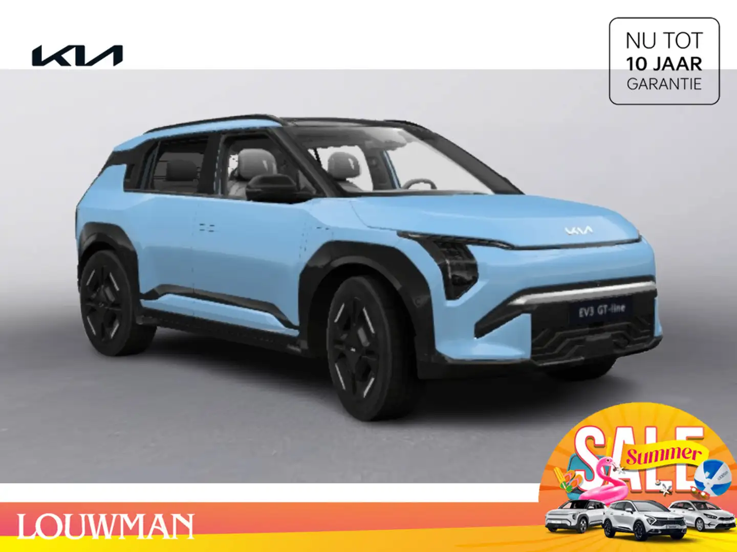 Kia EV3 GT-PlusLine 81.4 kWh Elektrisch FWD Crossover Fros Blauw - 1