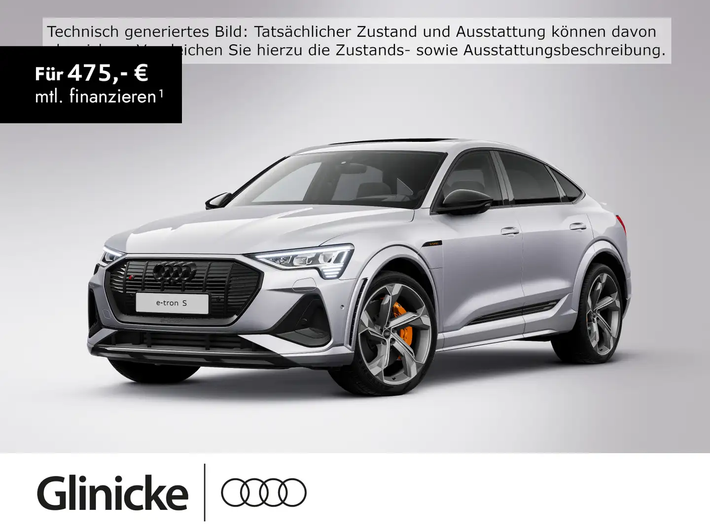 Audi e-tron S Matrix Panorama Garantie B&O Silber - 1