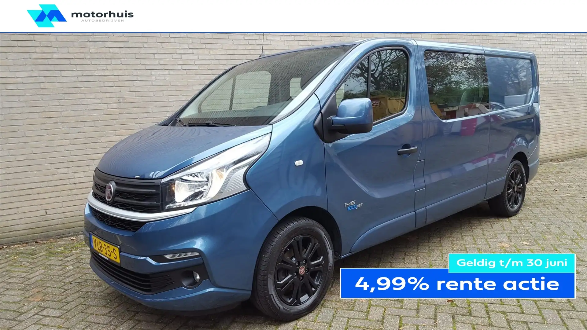 Fiat Talento GB Dubbele Cabine 145pk D. L2H1 Business Pro / Air Modrá - 1