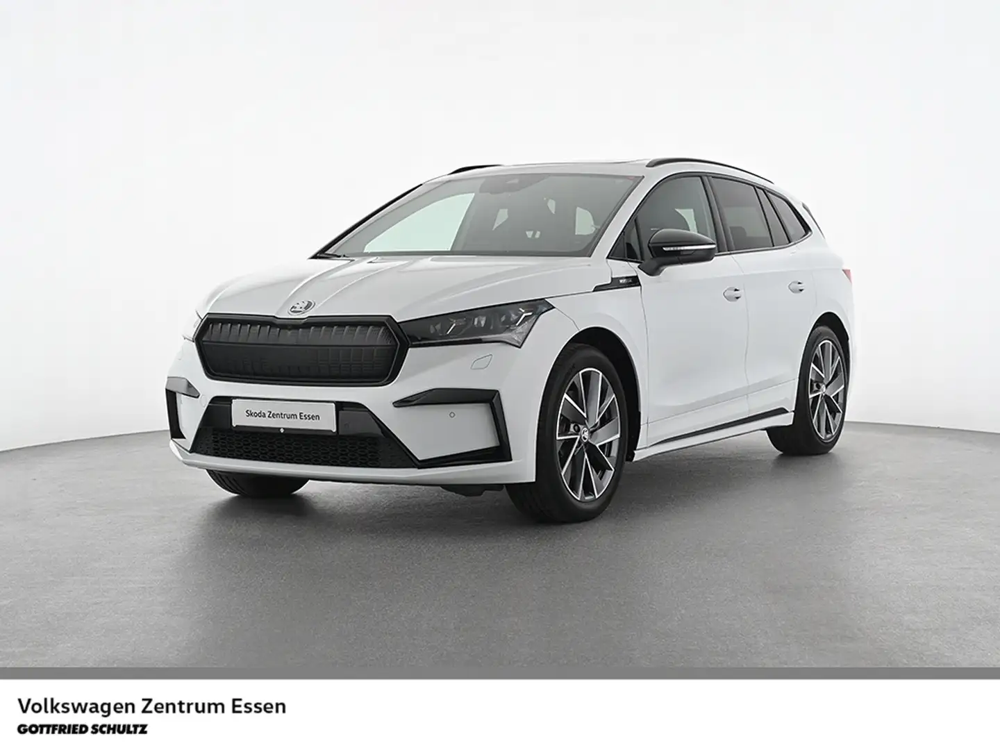 Skoda Enyaq 85 Sportline Pano AHK Wärmepumpe Weiß - 1