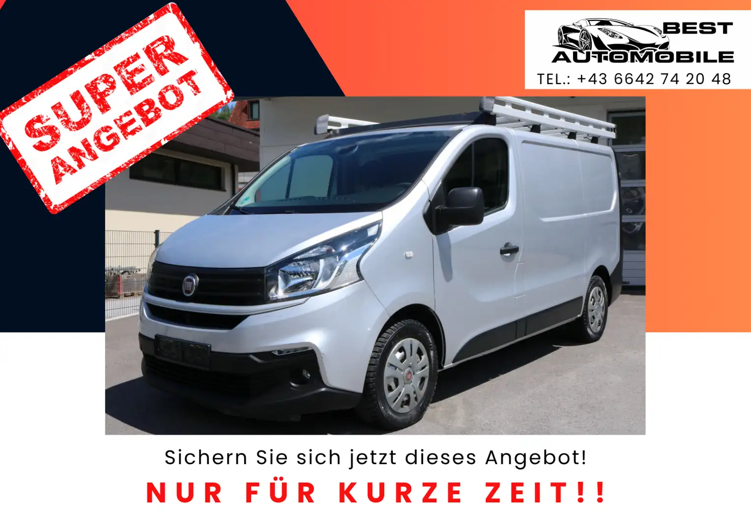 Fiat Talento 1.6 Ecojet 125 TwinTurbo L1H1 1,2t SX Grau - 1