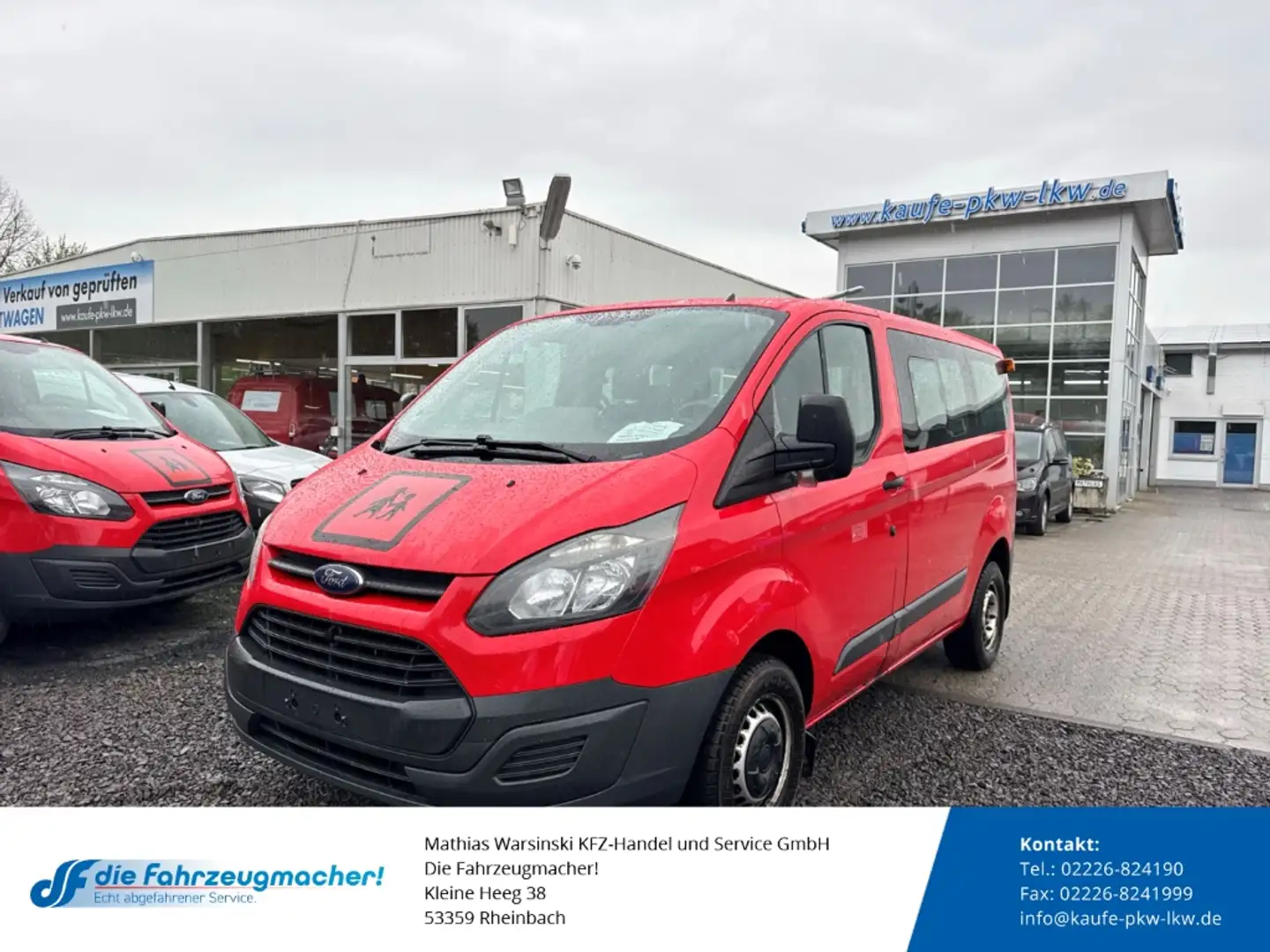 Ford Transit Custom Kombi 300 L1 2.2 TDCi *8320 *EXPORT Rouge - 1