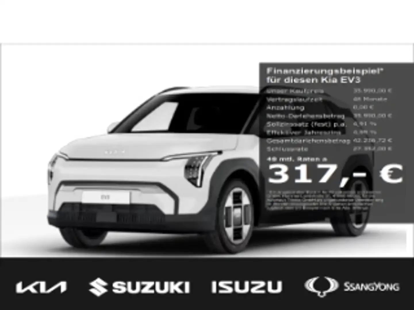 Kia EV3 58 kwH Earth DRIVE WIC UPG BUSINESS Digitales Cock Weiß - 1