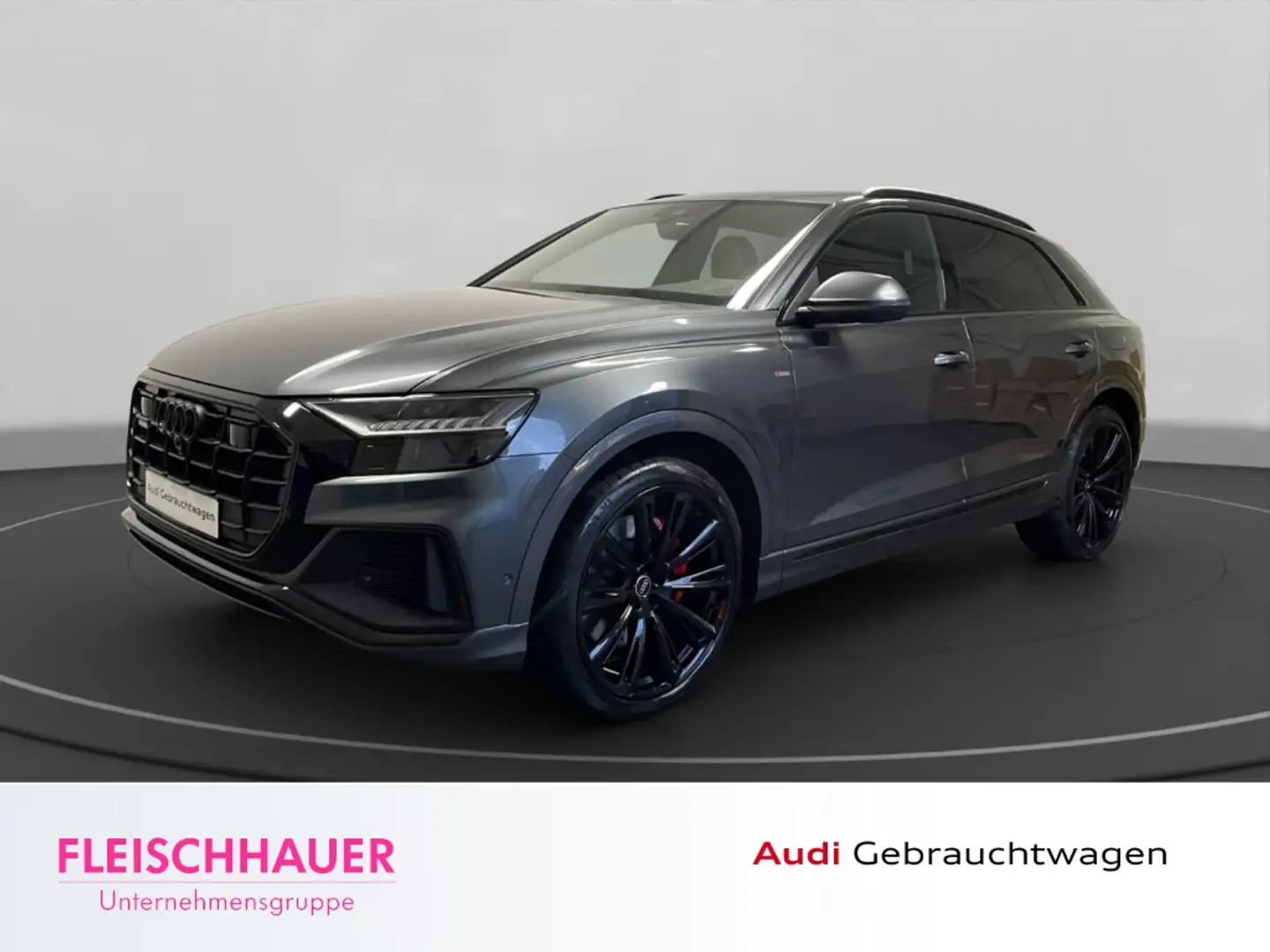 Audi Q8 55 TFSI e quattro S line ACC Leder B & O Navi AHK Grau - 1