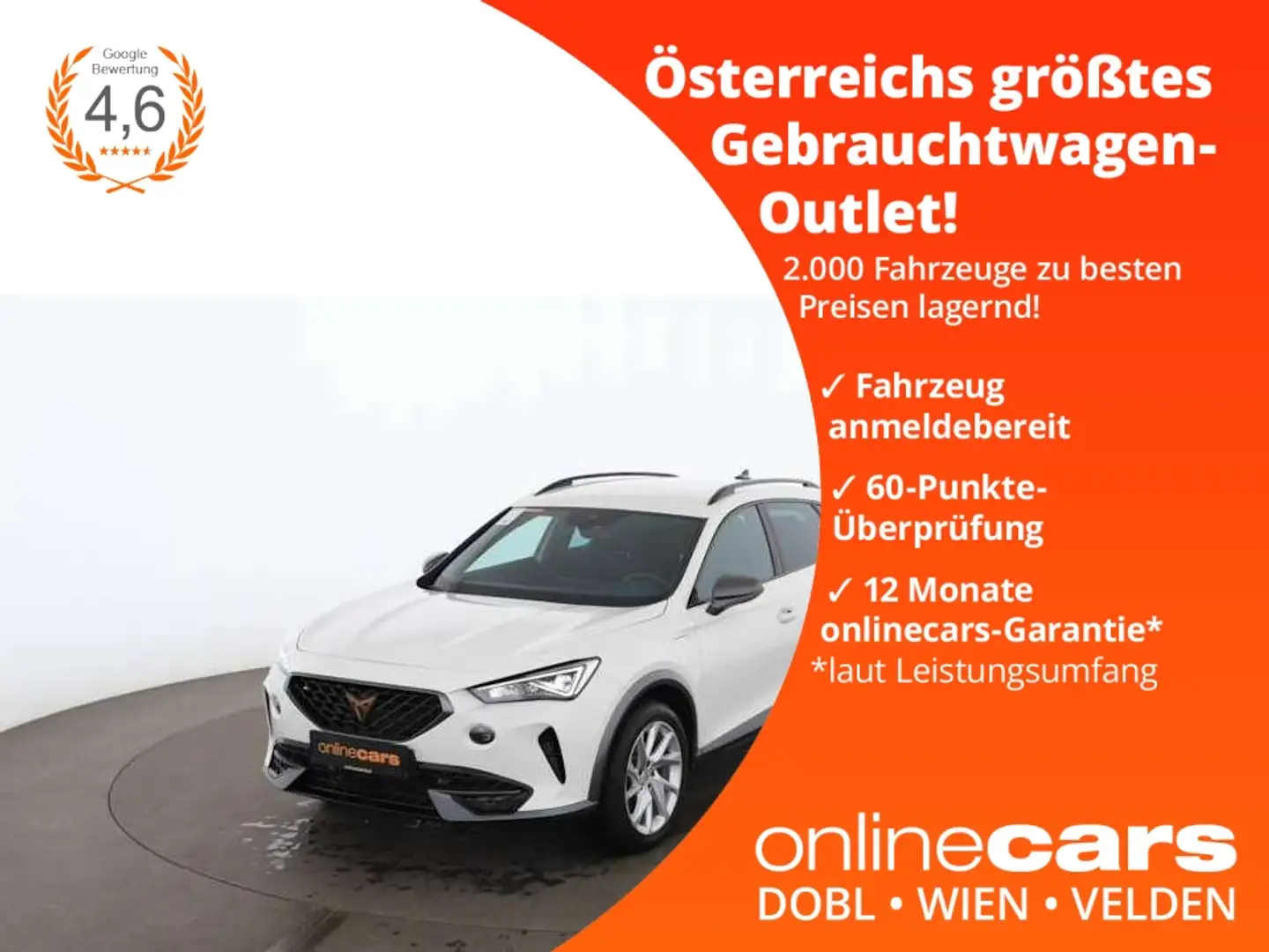 CUPRA Formentor 1.4 eHybrid PHEV 150/204 Aut LED RADAR Weiß - 1