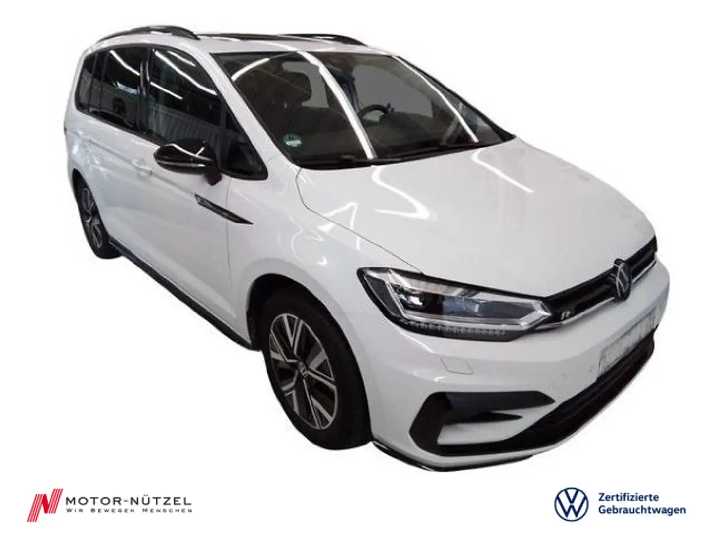 Volkswagen Touran 2.0 TDI DSG R-LINE 5JG+LED+NAVI+AHK+PANO Weiß - 1