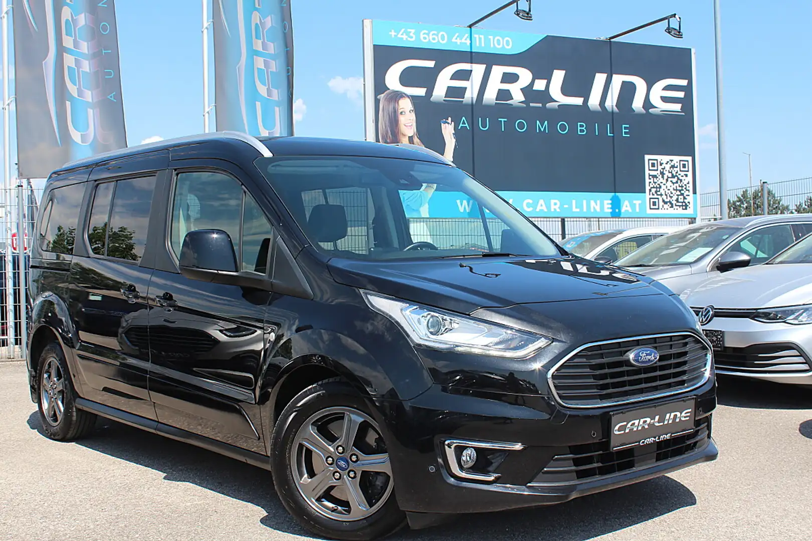 Ford Tourneo Connect LED 7 Sitzer AHK ACC ... Schwarz - 1