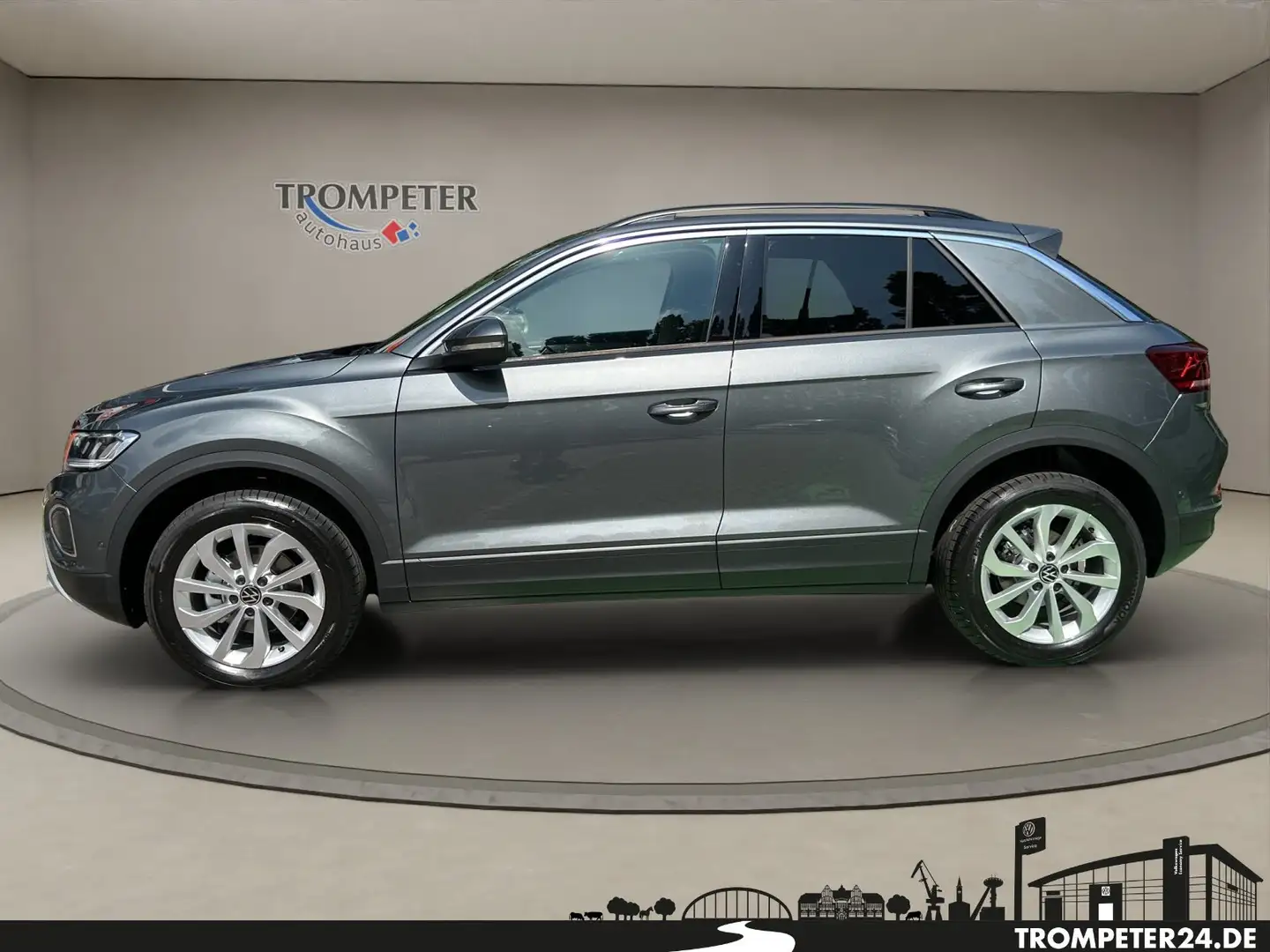 Volkswagen T-Roc 1.5 TSI DSG Life AHK Grau - 2