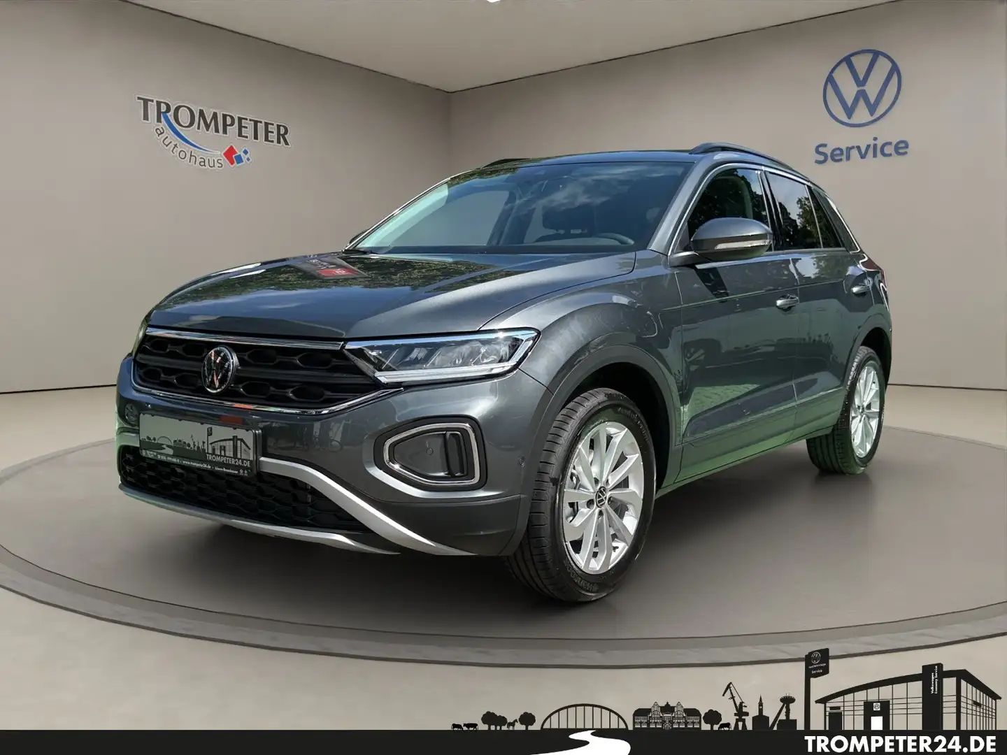 Volkswagen T-Roc 1.5 TSI DSG Life AHK Grau - 1