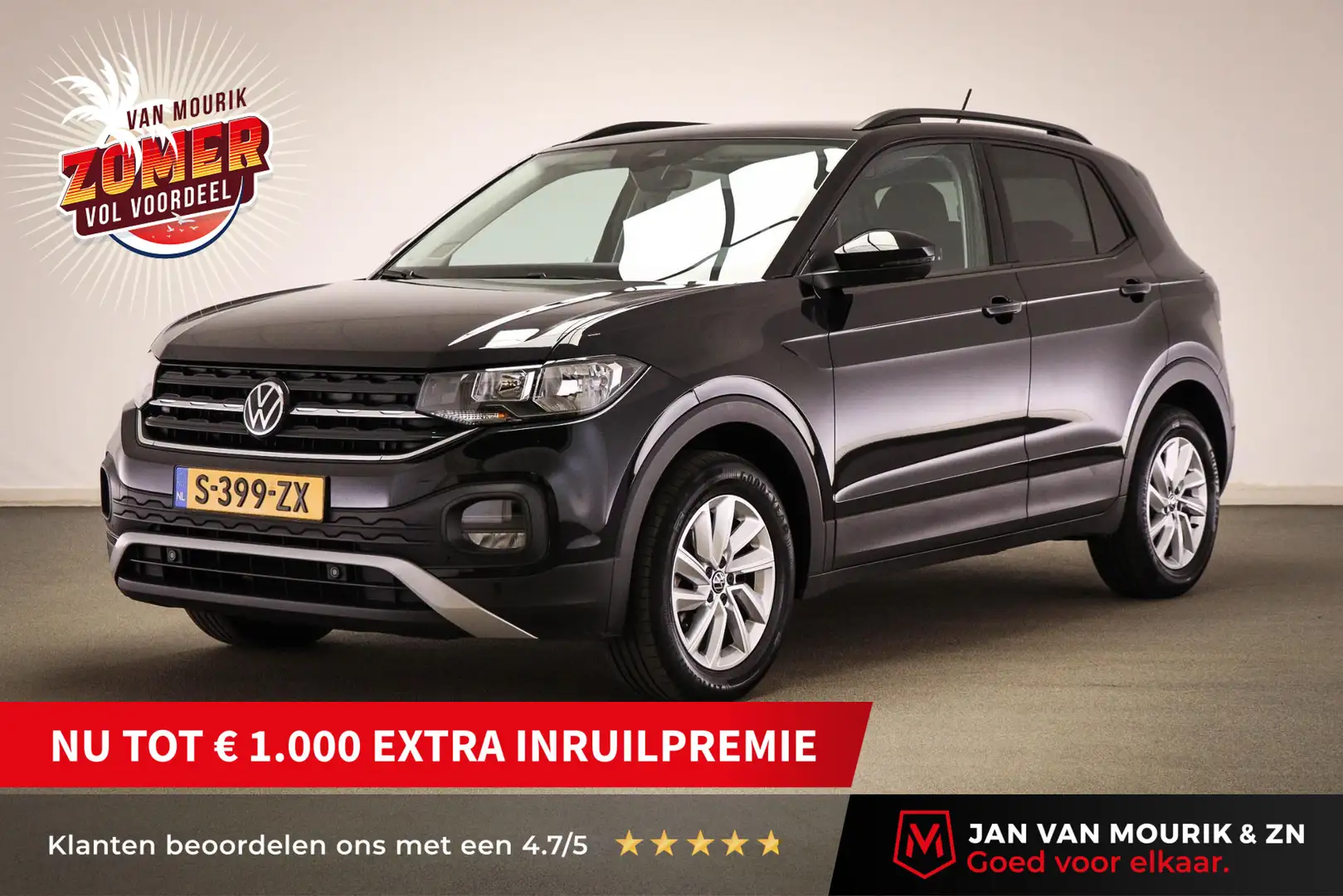Volkswagen T-Cross 1.0 TSI Life | CLIMA | STOELVERWARMING | APPLE | C Zwart - 1