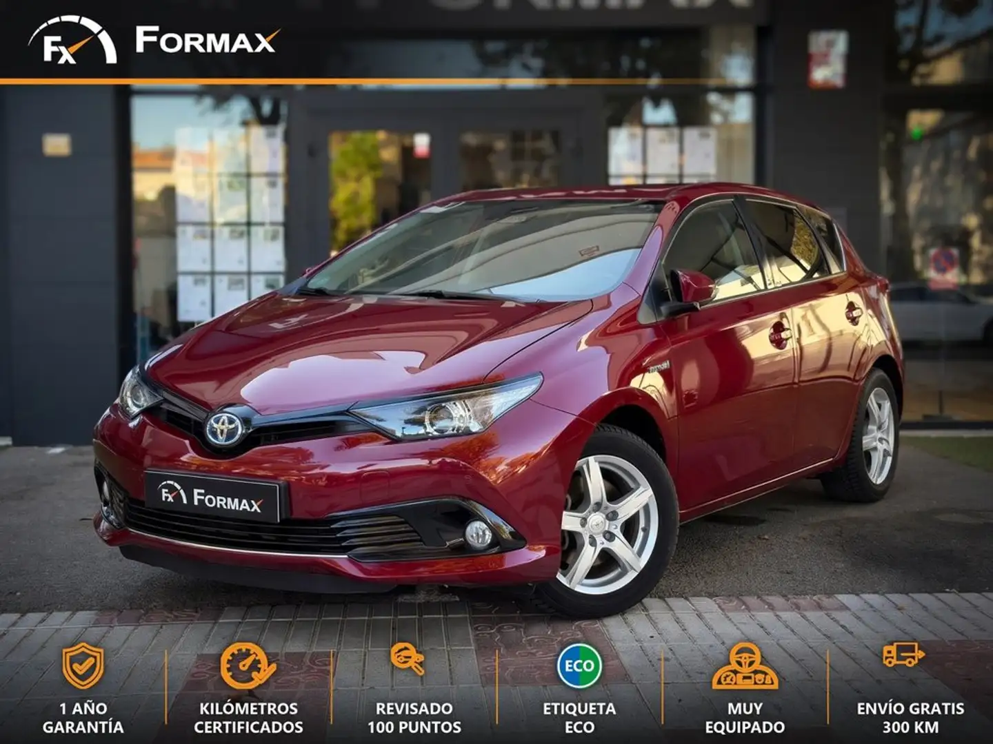 Toyota Auris hybrid 140H Active Rojo - 1