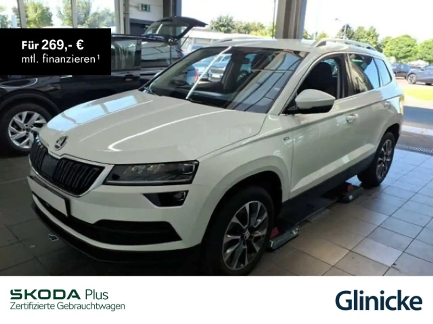 Skoda Karoq 1.0TSI Drive 125 Klima LED SmartLink Sitzh Weiß - 1