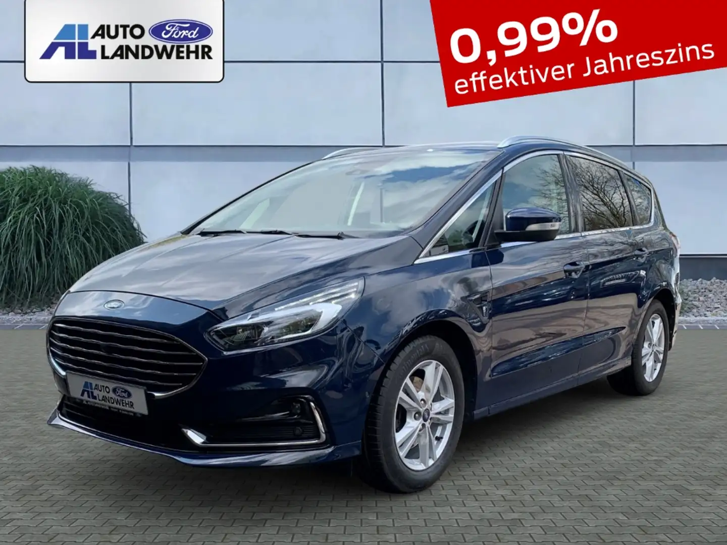 Ford S-Max Titanium 2.0 EcoBlue EU6d AHK-klappbar Navi Sounds Blau - 1