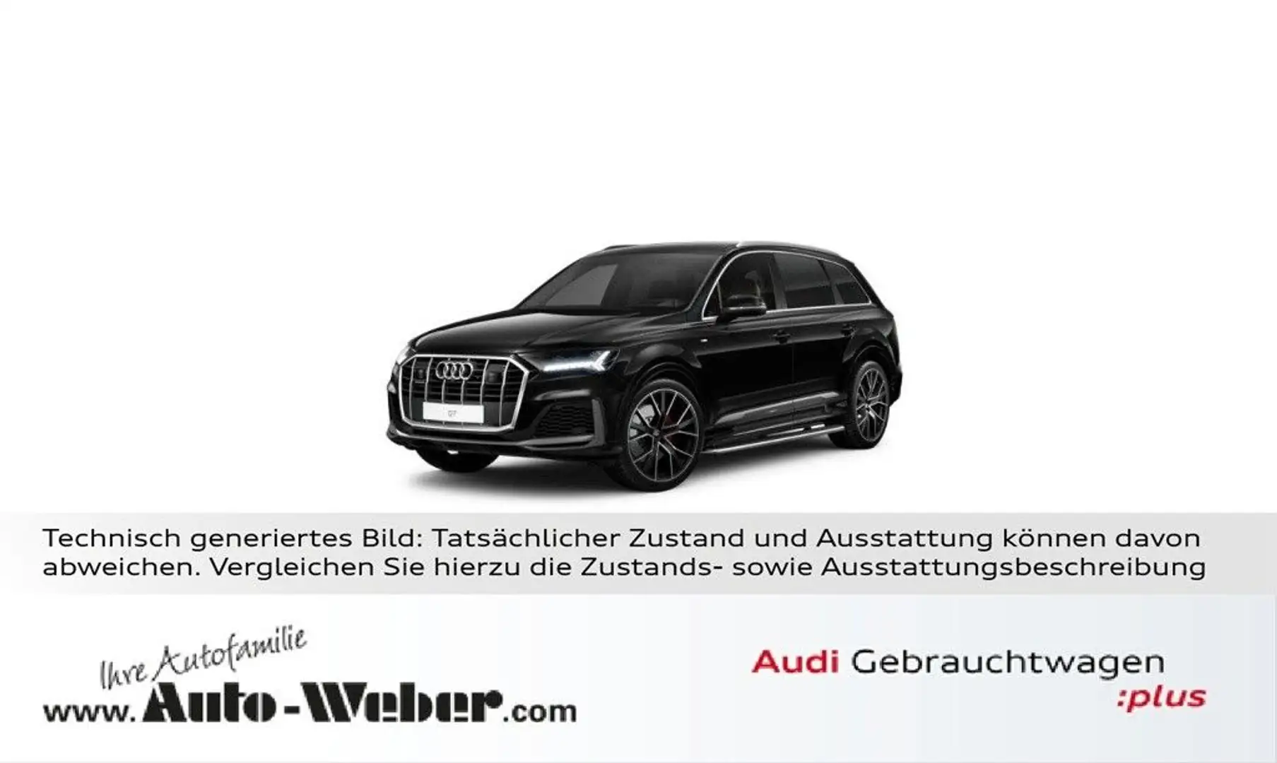 Audi Q7 55TFSI qu S LINE PANO 360° LASER AHK STHZ B&O Schwarz - 1