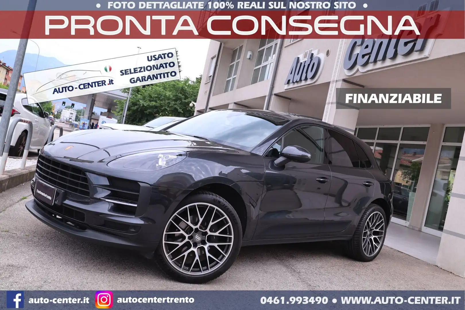 Porsche Macan 2.0 245CV PDK PELLE TETTO 21 Gris - 1