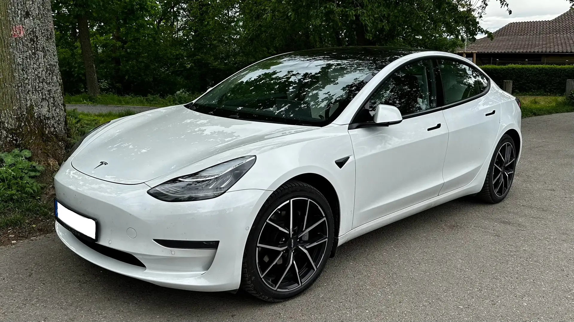 Tesla Model 3 Long Range AWD / AHK / Batteriezertifikat 94% Weiß - 1