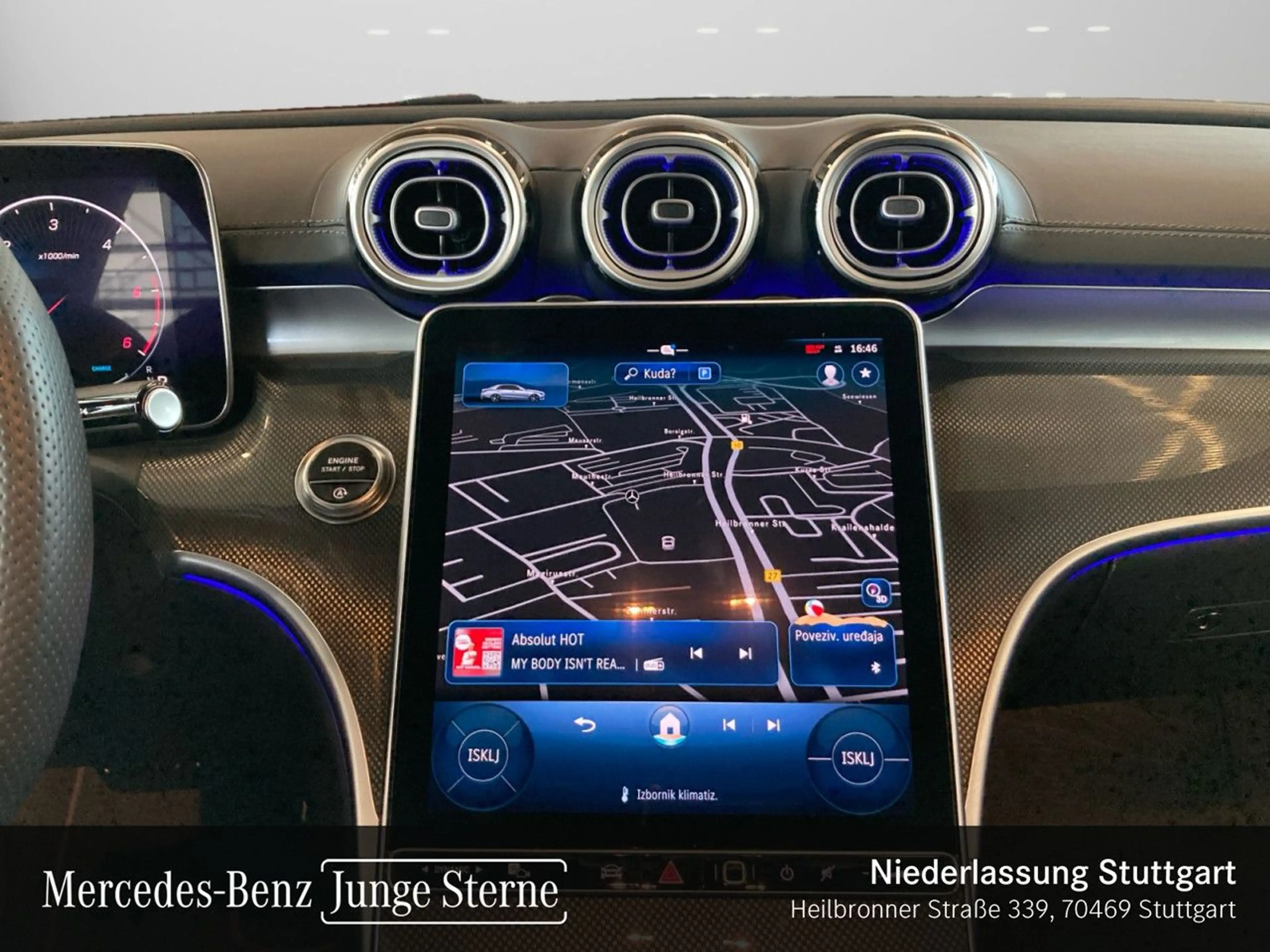 Mercedes-Benz C 300 d 4M AMG+NIGHT+360+LED+BURMESTER+19"+TOTW+9G — photo 15