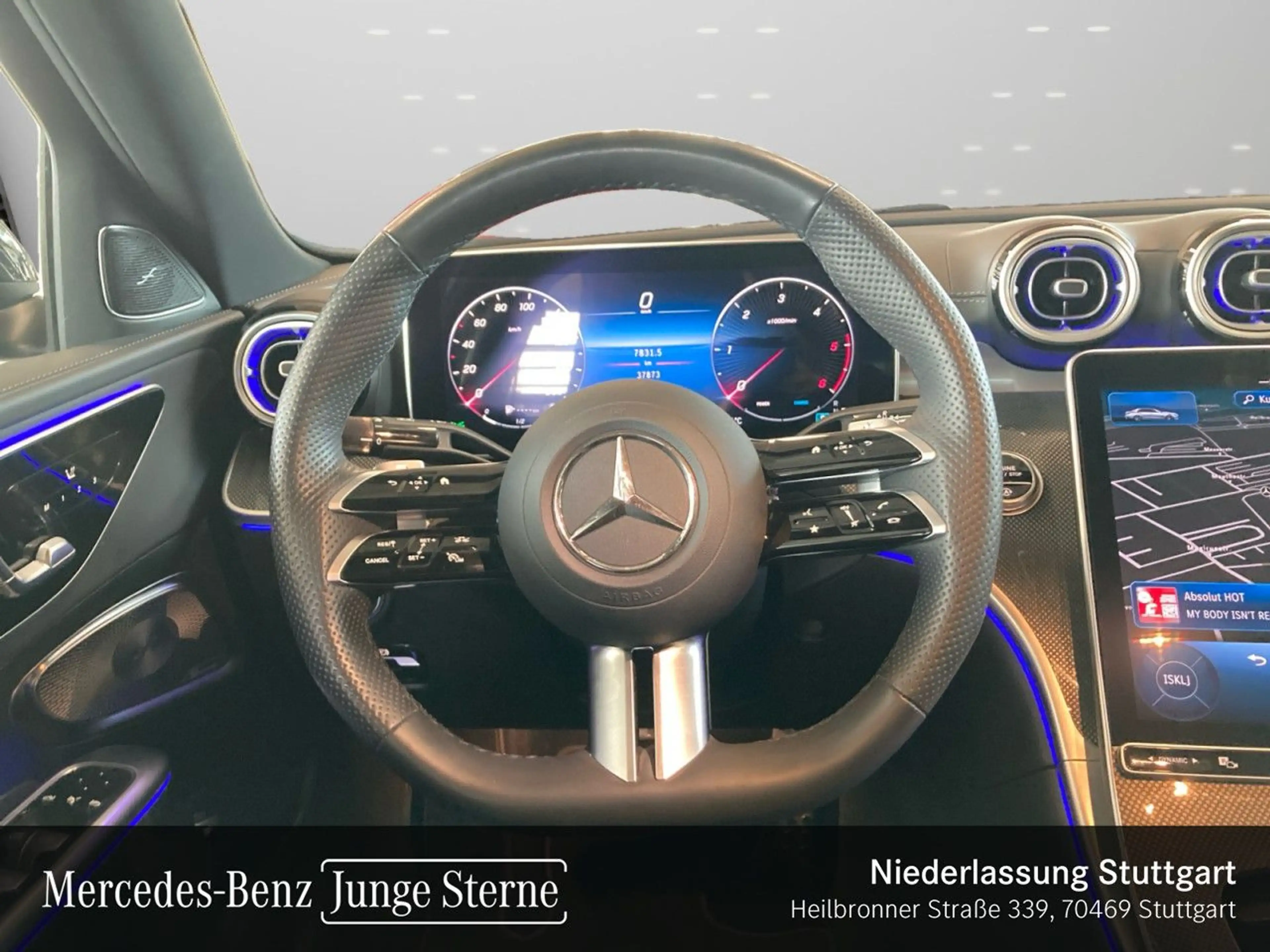 Mercedes-Benz C 300 d 4M AMG+NIGHT+360+LED+BURMESTER+19"+TOTW+9G — photo 13