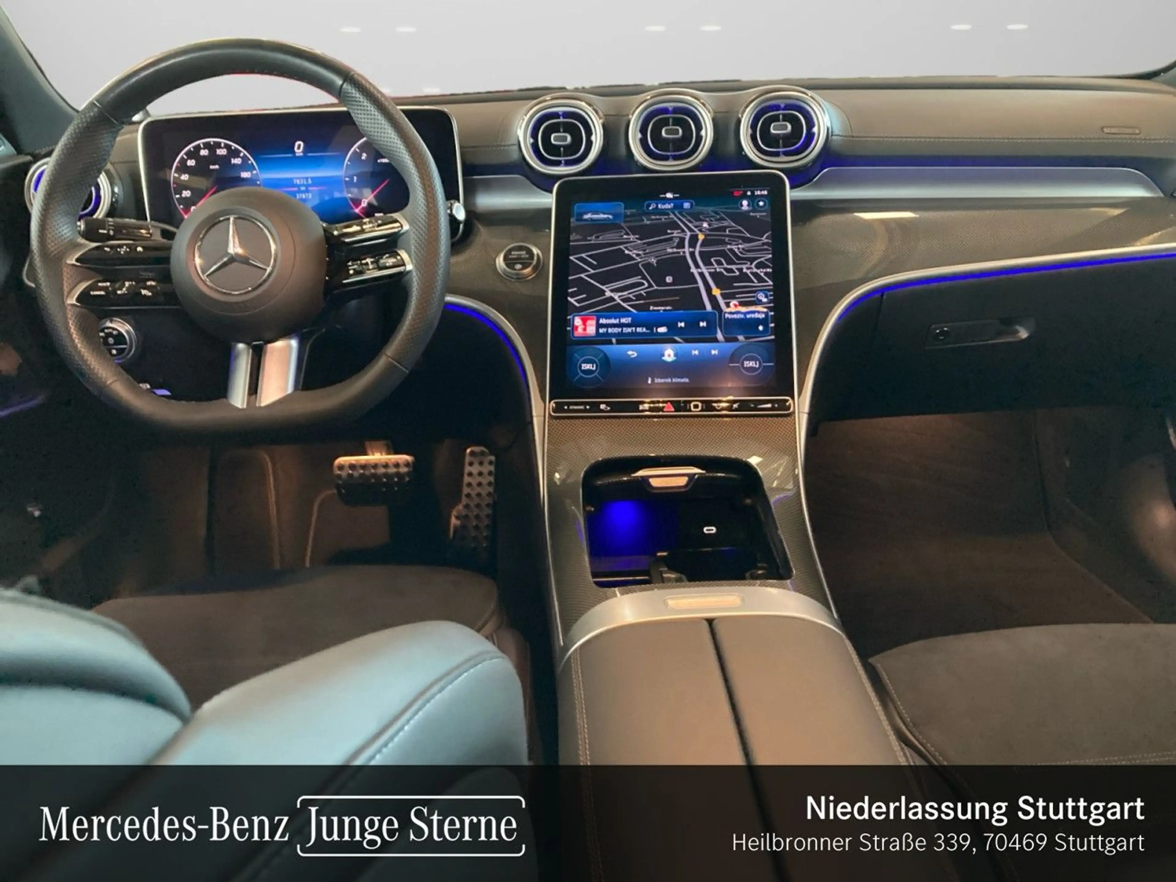 Mercedes-Benz C 300 d 4M AMG+NIGHT+360+LED+BURMESTER+19"+TOTW+9G — photo 14
