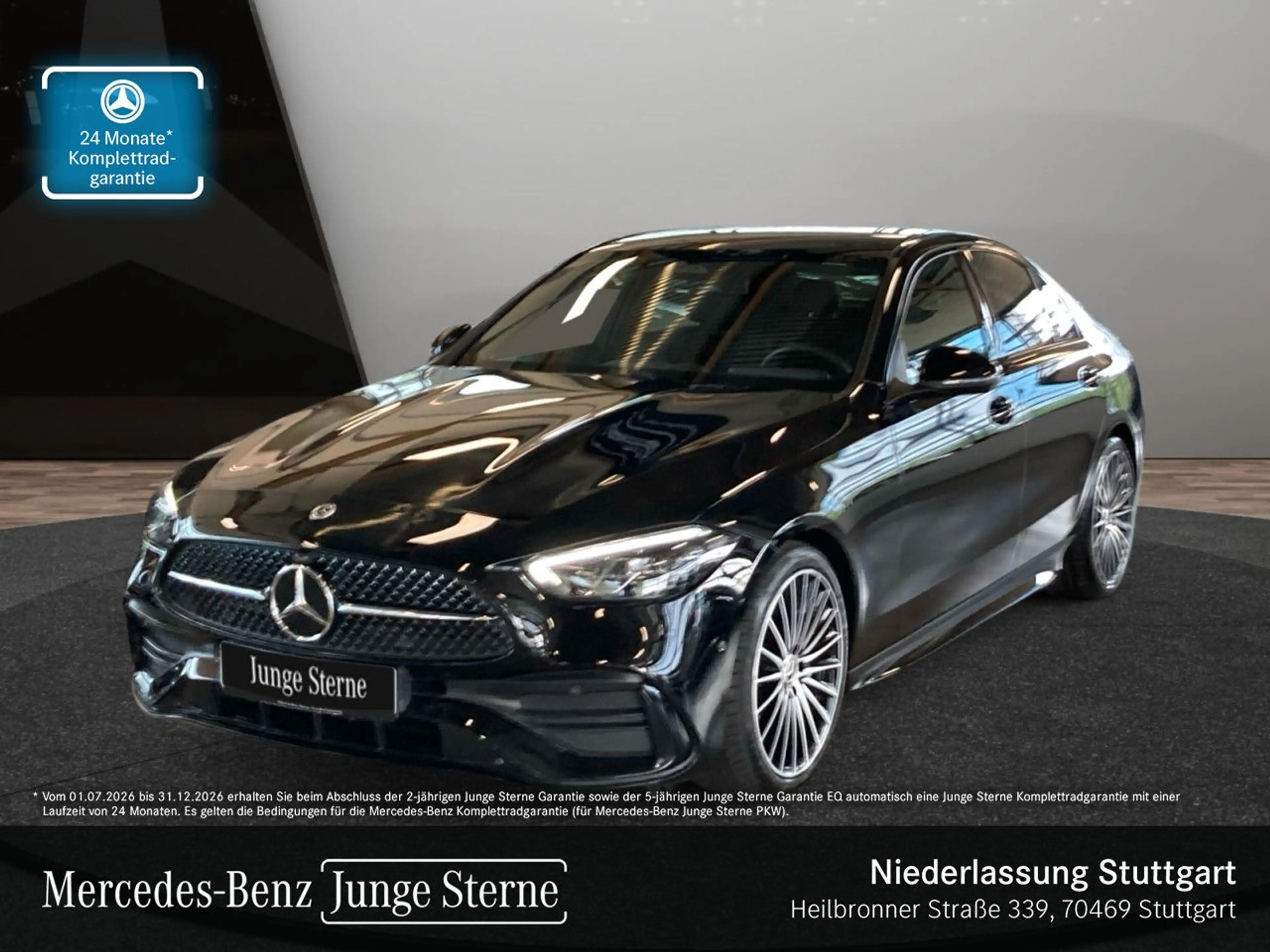 Mercedes-Benz C 300 d 4M AMG+NIGHT+360+LED+BURMESTER+19"+TOTW+9G