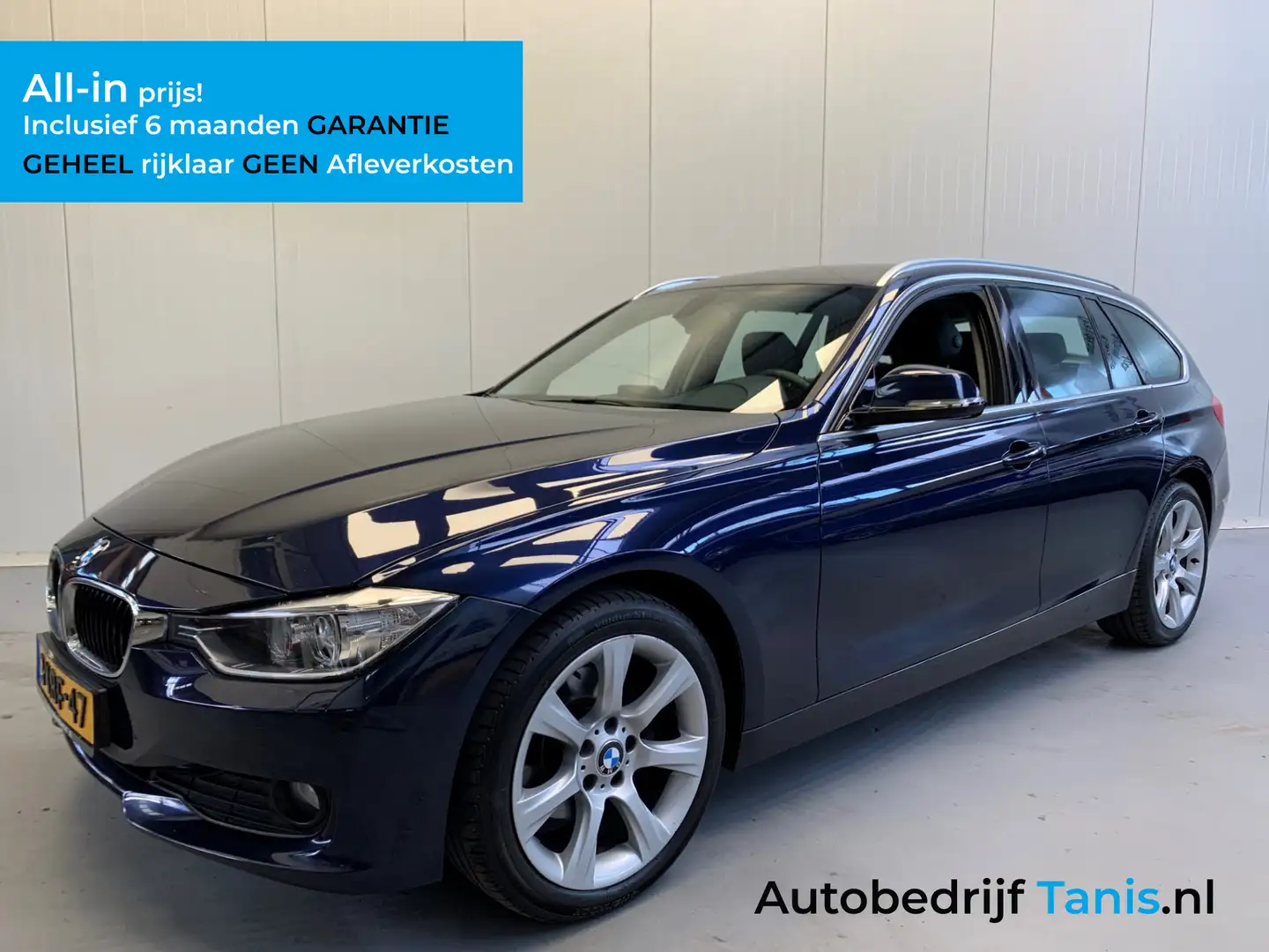 BMW 320 3-serie Touring 320d High Executive NAVI-LEDER-XEN Blauw - 1