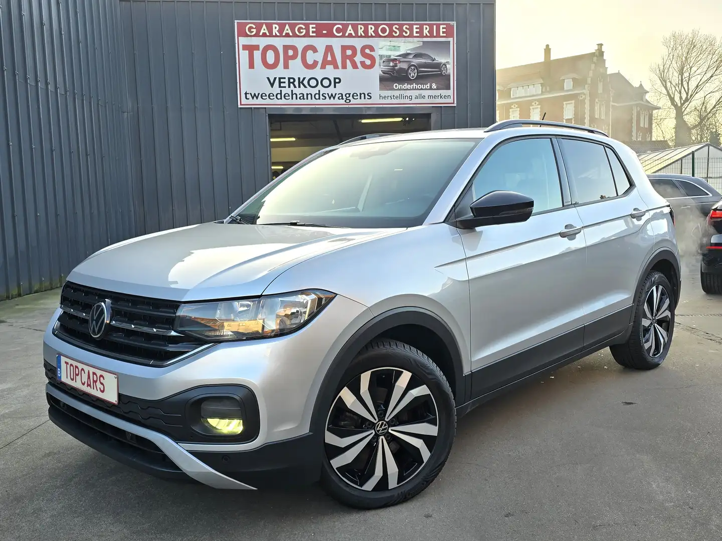Volkswagen T-Cross 1.0TSI AUTOMATIC 2022 Euro6❕ Leder, app-connect Grijs - 1