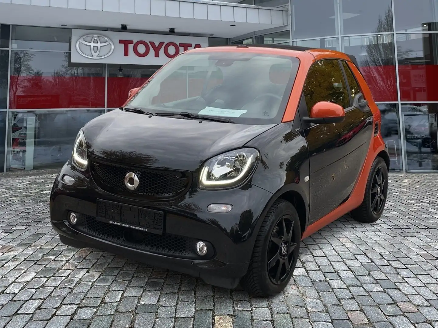 smart forTwo cabrio 0.9 Turbo passion AUT Kam. KlimaA Noir - 1