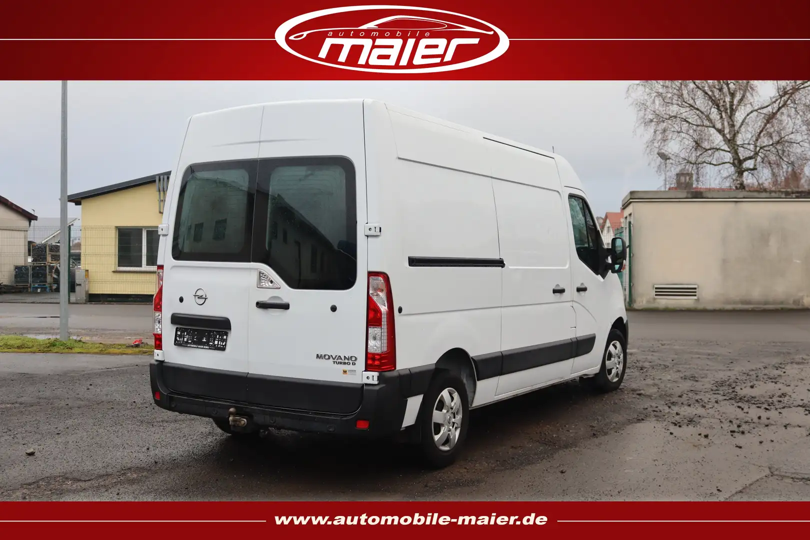 Opel Movano 2.3 Kasten-3Si.-Schiebetür-Tele-AHK-PDC- Weiß - 2
