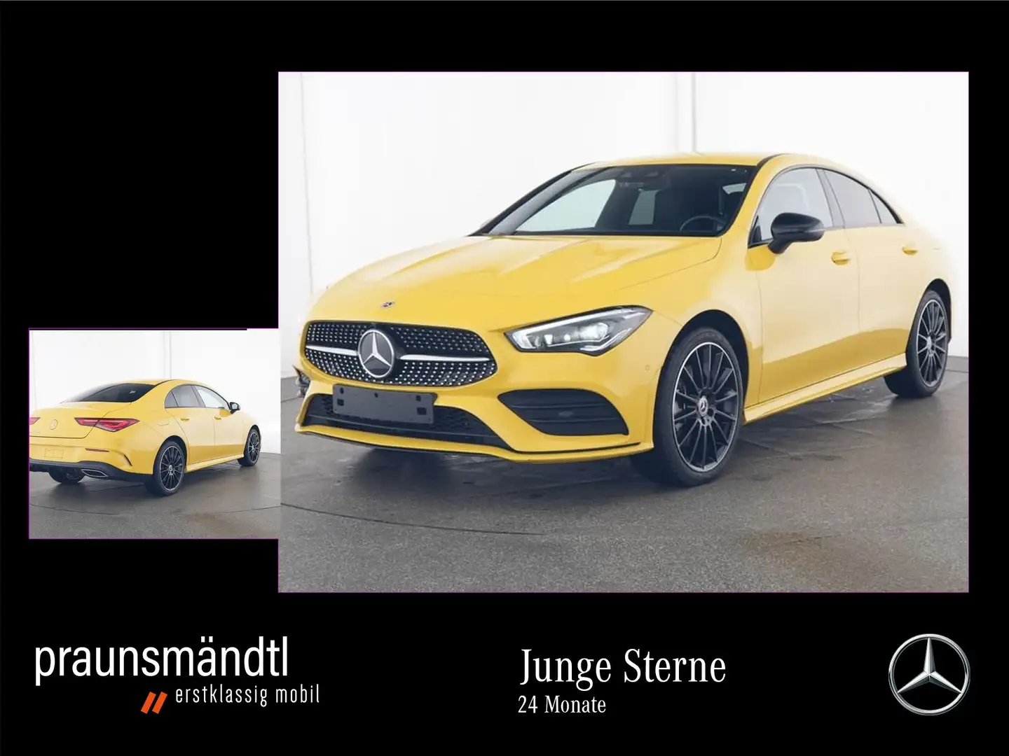 Mercedes-Benz CLA 250 e AMG Night Sound/Tot/HedUp/360°/19"/Amb Gelb - 1