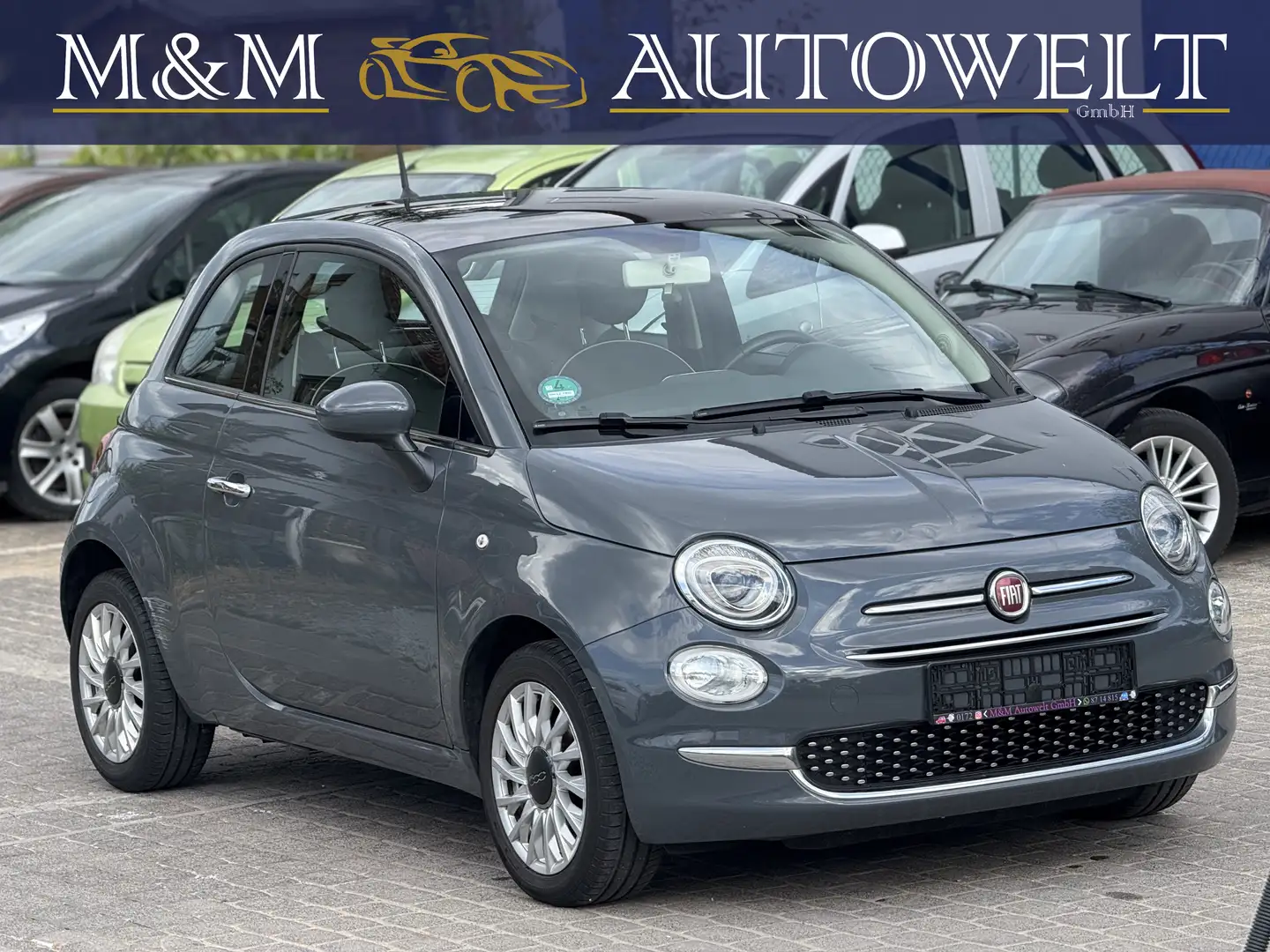 Fiat 500C 1.2 Launch Edition| 4 Zylinder | 2. Hand | 105t Km Grijs - 1