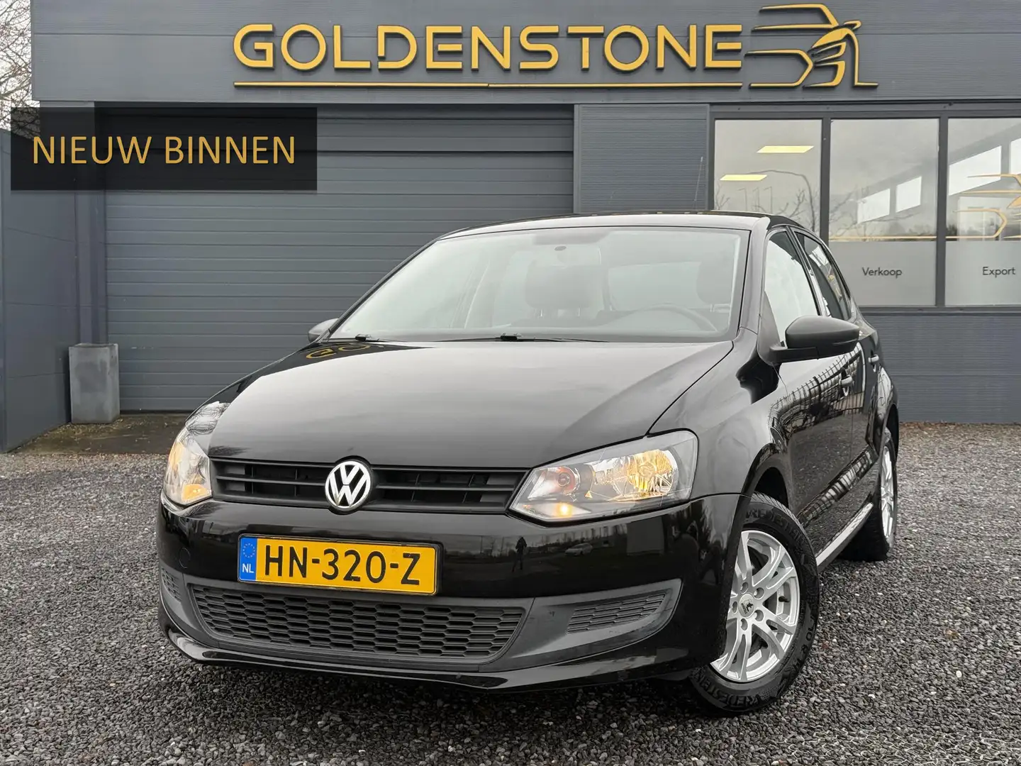 Volkswagen Polo 1.2 Easyline 1e Eigenaar,Airco,5 Deurs,Lm velgen,P Zwart - 1