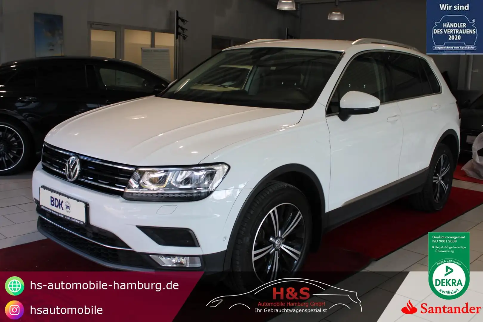 Volkswagen Tiguan 2.0 TDI Highline BMT *4Motion*V-Cockpit Blanc - 1