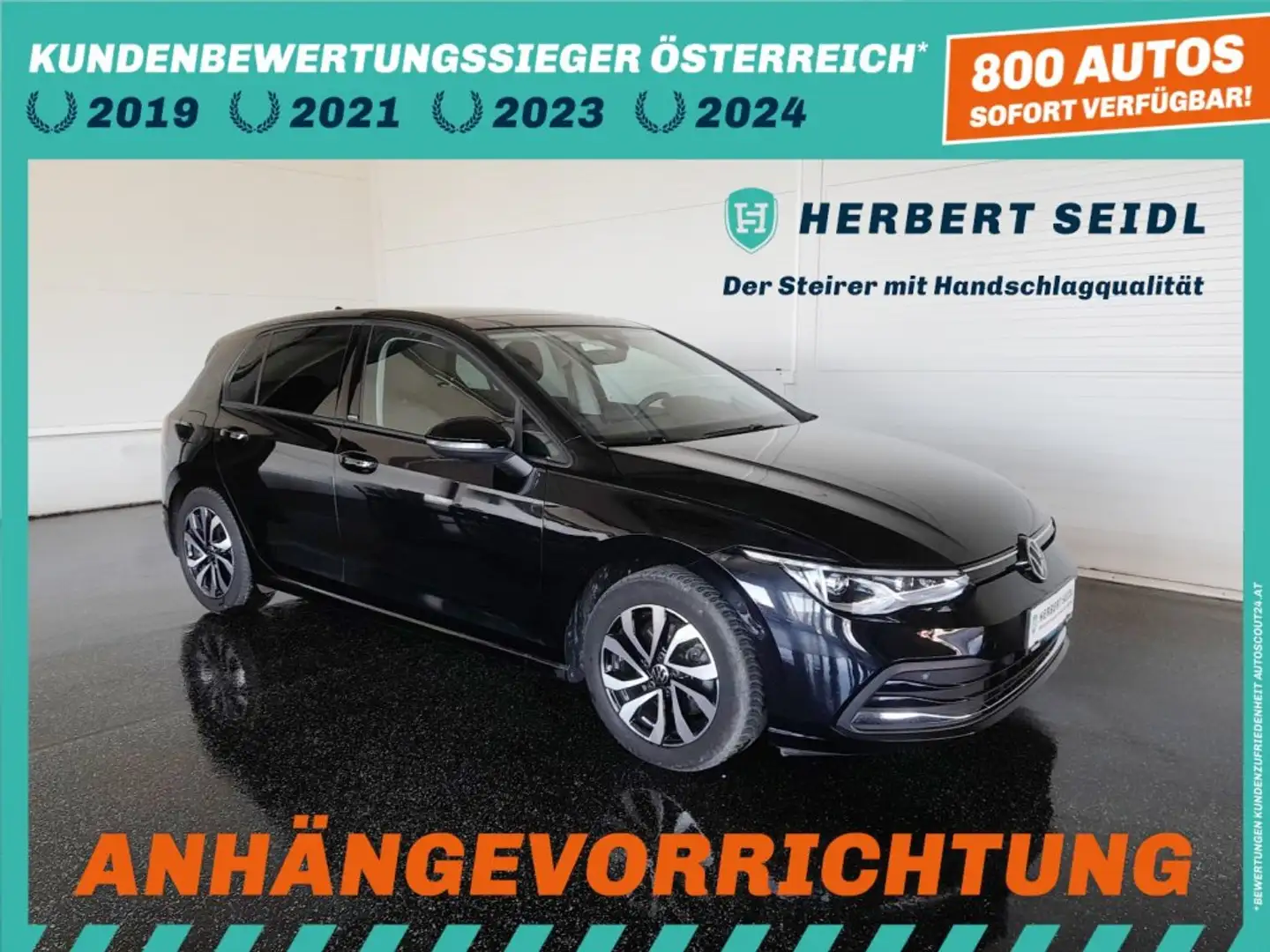 Volkswagen Golf VIII ACTIVE 2,0 TDI DSG *SKY / MATRIX-LED / HEAD-UP / VIRTUELL PRO / NAVI / AHV & KAMERA / ACC / KEYLESS* Schwarz - 1