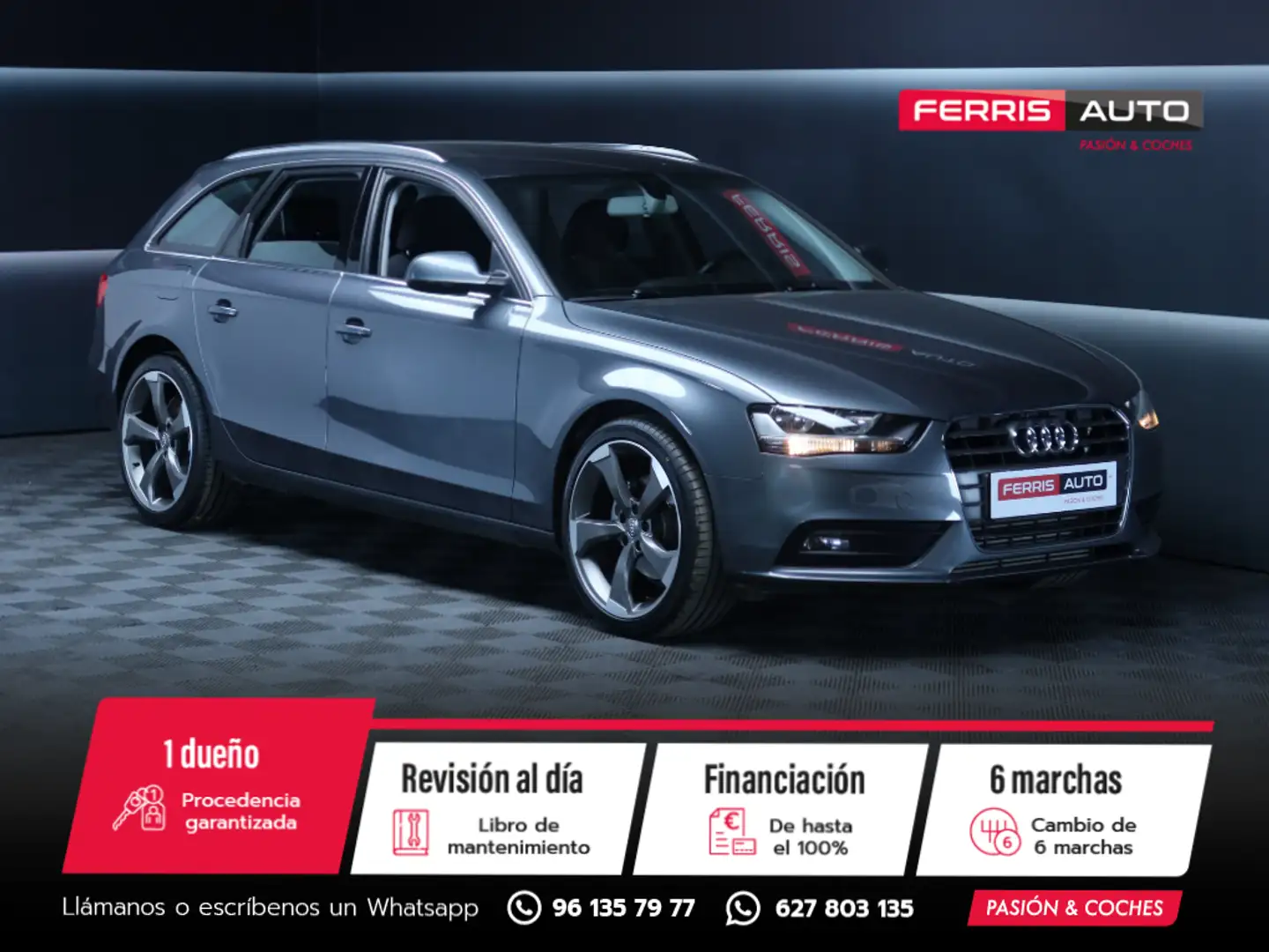 Audi A4 Avant 2.0 TFSI Gris - 1