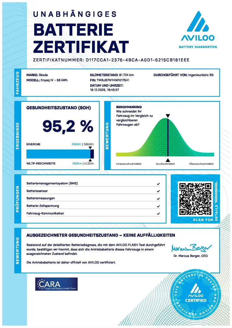 Skoda Enyaq 60 Sportline *KLIMAPAKET*CAM*MATRIX*SHZ* Bleu - 2