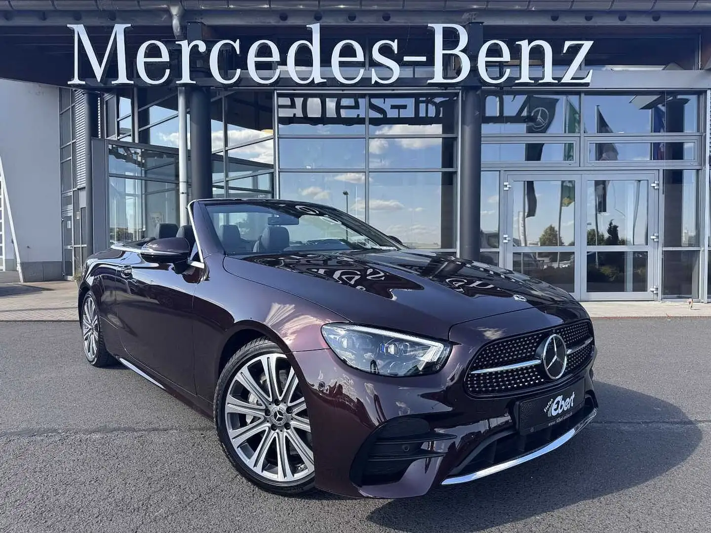 Mercedes-Benz E 400 d Cabrio VOLL+AMG+Massage+Distr+Burm Red - 1