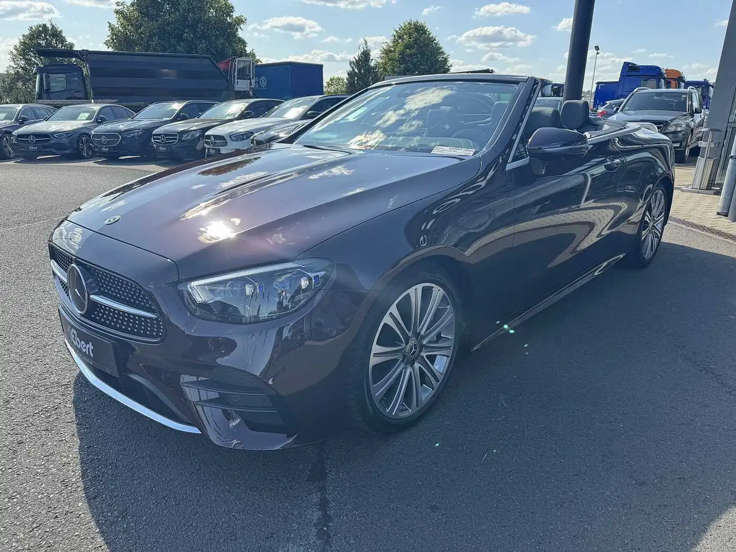 Mercedes-Benz E 400 d Cabrio VOLL+AMG+Massage+Distr+Burm Red - 2