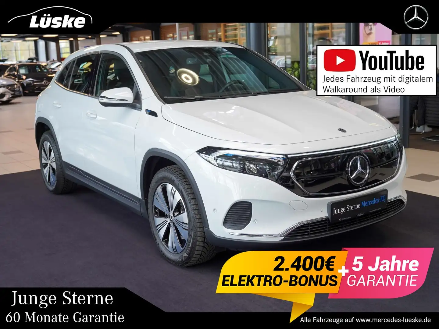 Mercedes-Benz EQA 250 EQA 250+ Electric Art Spurhalte CarPlay Kamera Weiß - 1