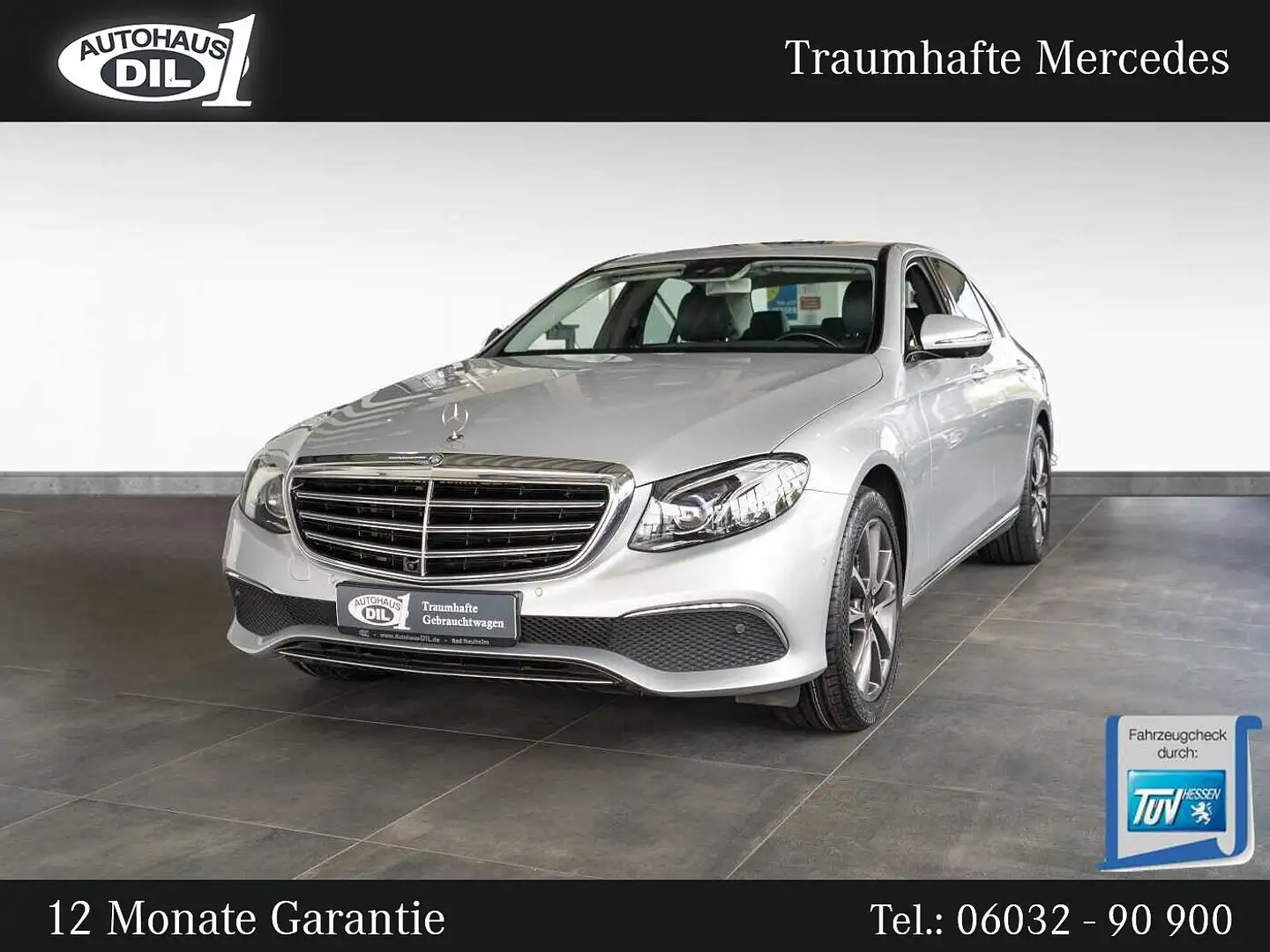 Mercedes-Benz E 220 d 9G-Tronic *360°-K*SCHIEBEDACH*AMBIENTE Argent - 1
