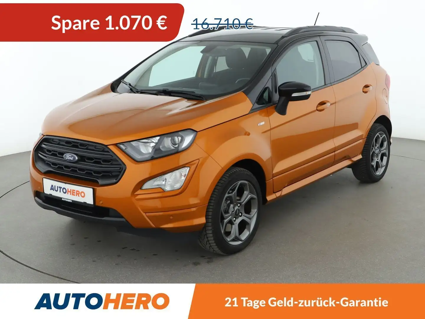 Ford EcoSport 1.0 EcoBoost ST-Line Aut.*XENON*PDC*SHZ*KLIMA* Orange - 1