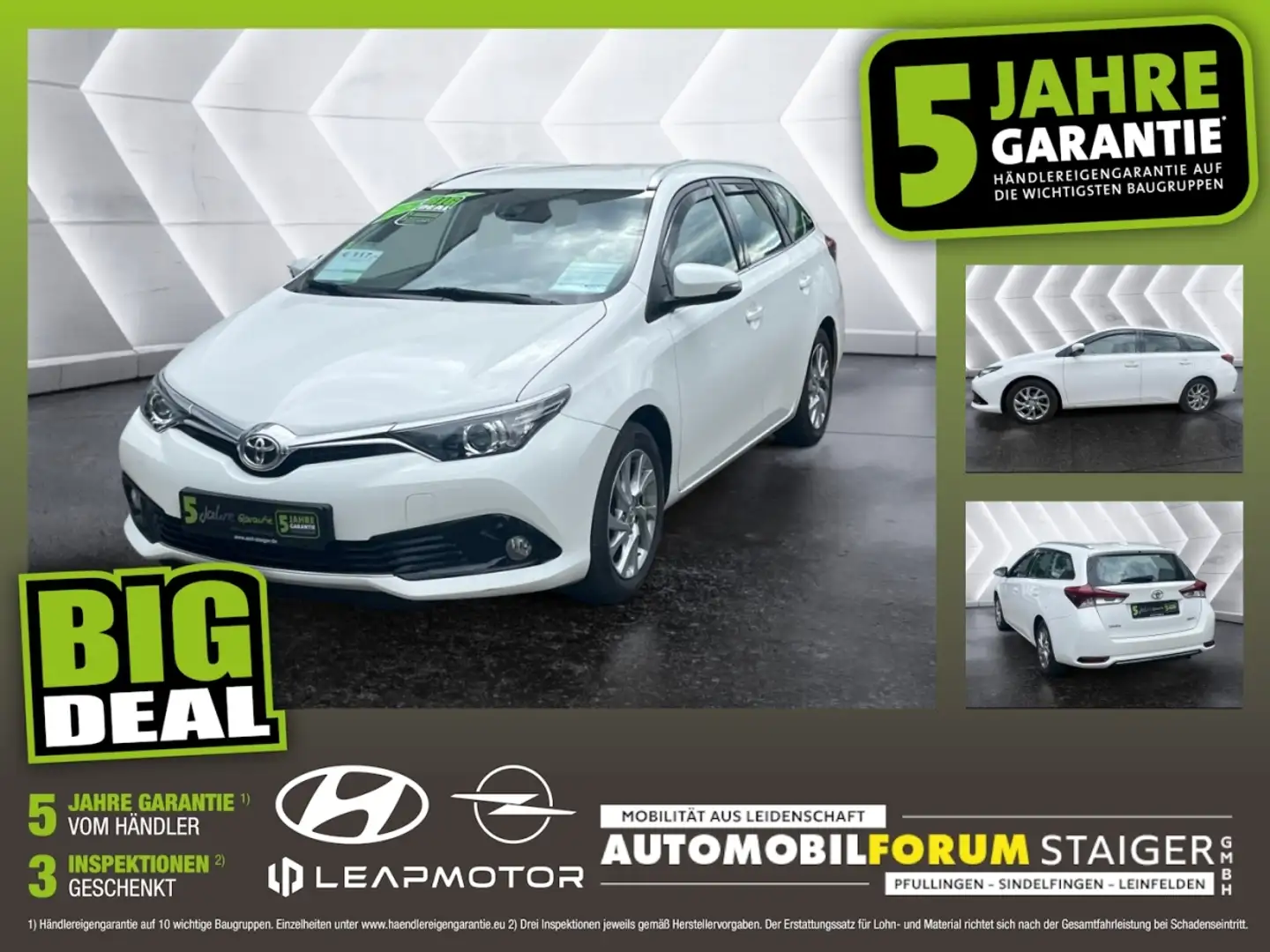 Toyota Auris 1.2 Turbo Touring Sports Edition-S FLA LM Biały - 1