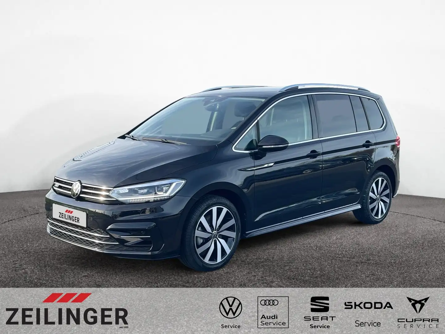 Volkswagen Touran Highline TDI DSG|R-Line|7SITZ|AHK|el.HECK Schwarz - 1