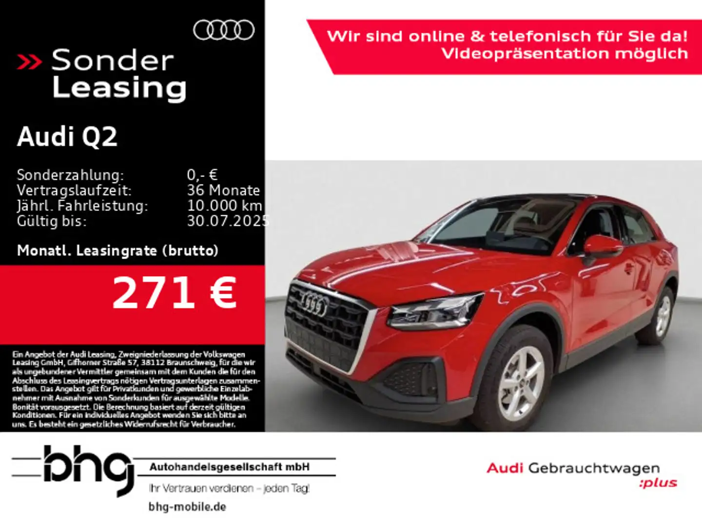 Audi Q2 35 TFSI S tronic MatrixLED Assist PanoDach Na Rot - 1