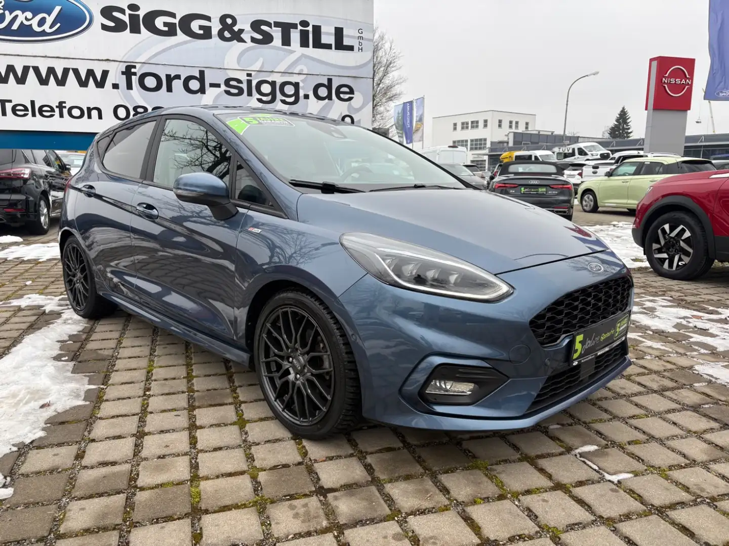 Ford Fiesta 1.0 ST-Line X M-Hyb LED*ACC*NAV*LM18*SHZ*PDC Bleu - 2