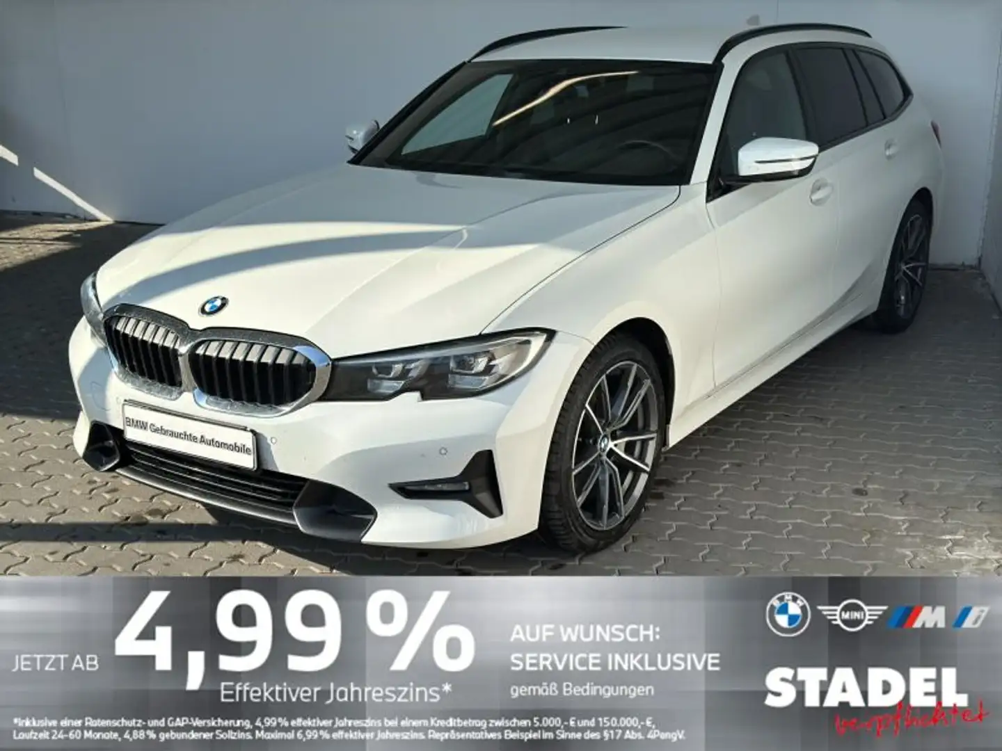 BMW 320 dA xDr Tour. Sport Line Navi.LED.HarmKard.AHK Blanc - 2