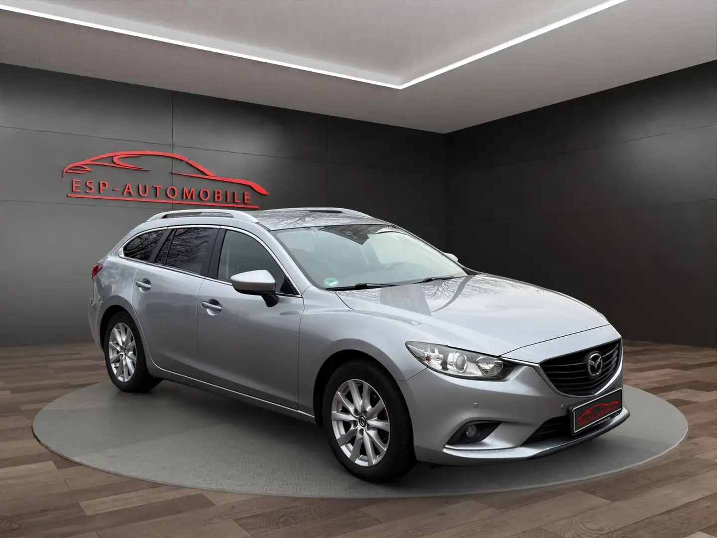 Mazda 6 2.2 Turbo*TOTWINKEL*NAVI*AHK*SHZ*TEMPO*PDC Silber - 2