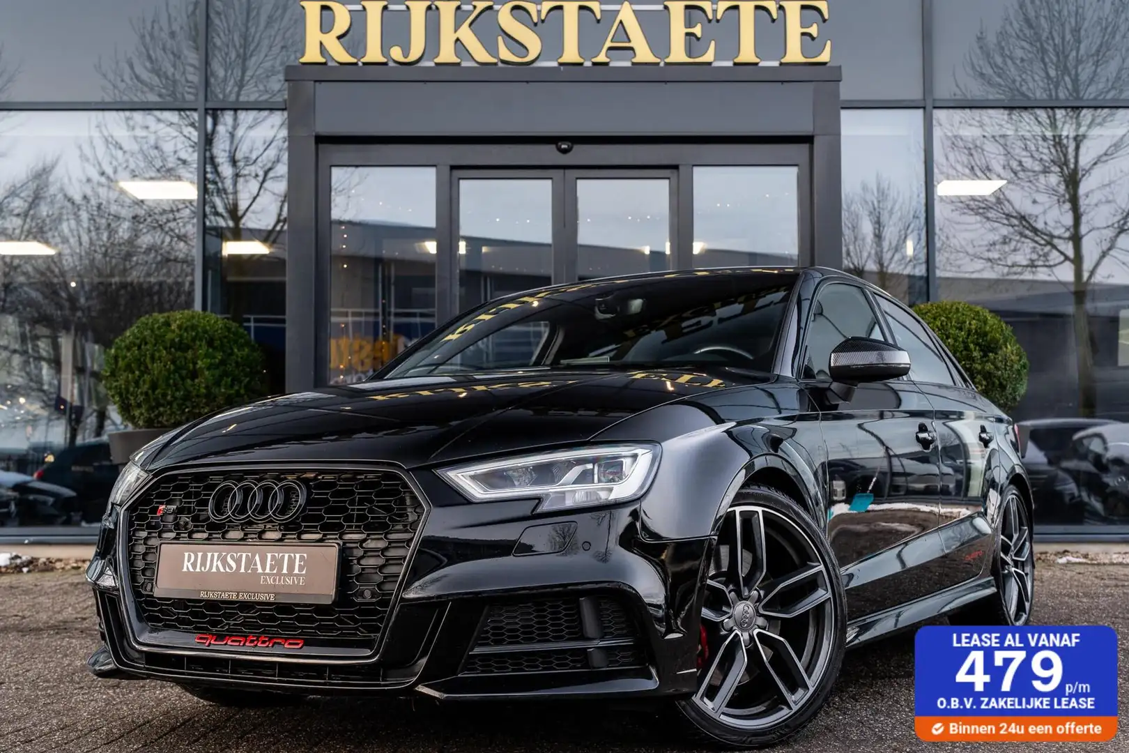 Audi S3 2.0 TFSI Quattro|B&O|RS-STOELEN|PDC|LEDER|19'' Schwarz - 1