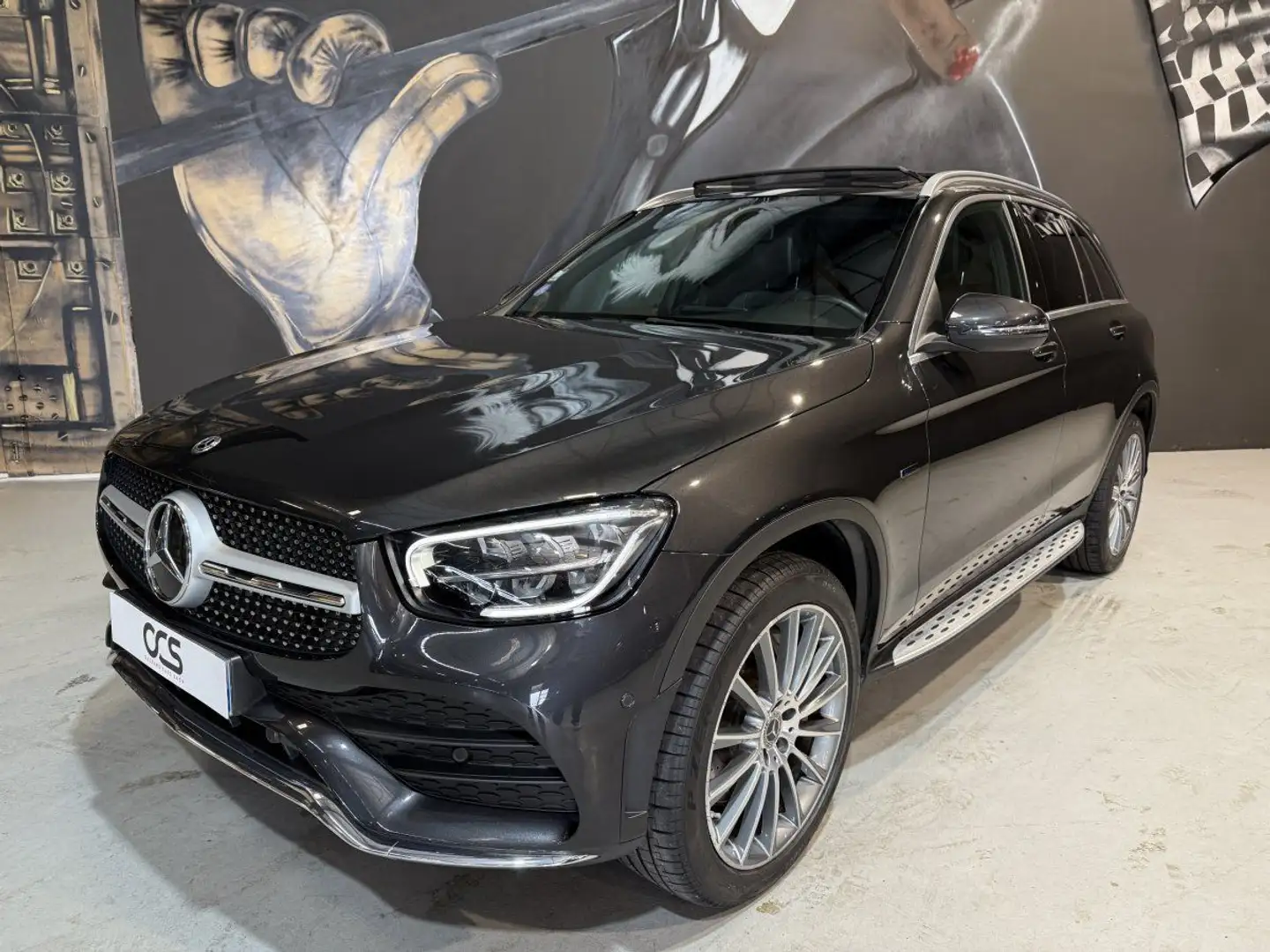 Mercedes-Benz GLC 300 300 E AMG Line 4Matic Toit Ouvrant Gris - 2