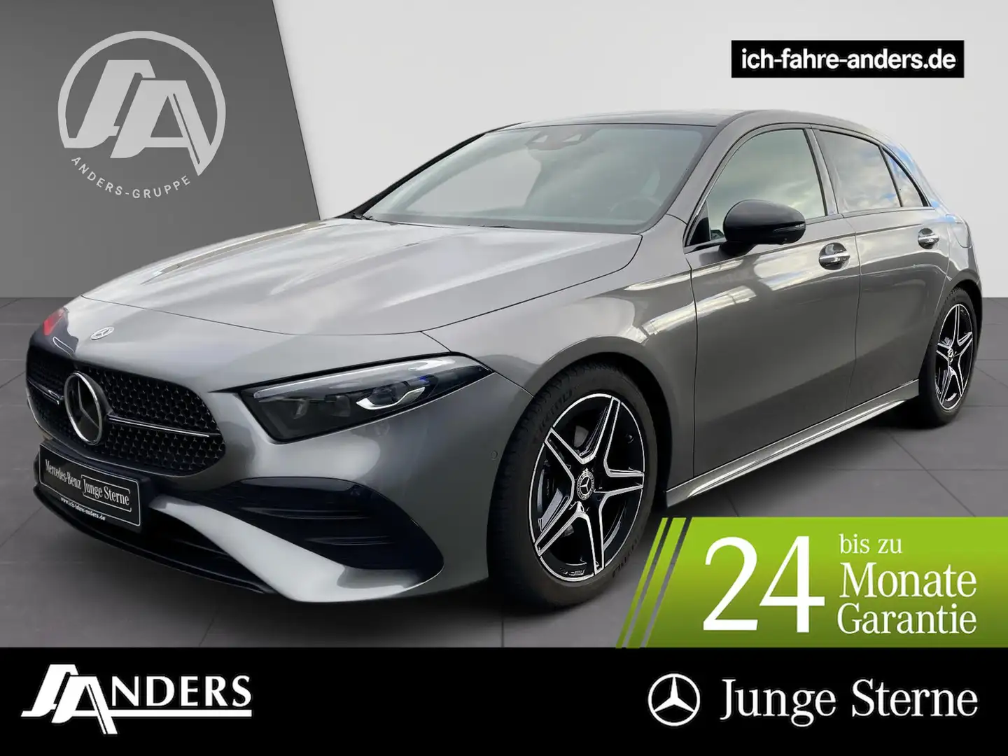 Mercedes-Benz A 180 AMG+MBUX+Night+Distr+Pano+SOUND+HUD+Night Gris - 1