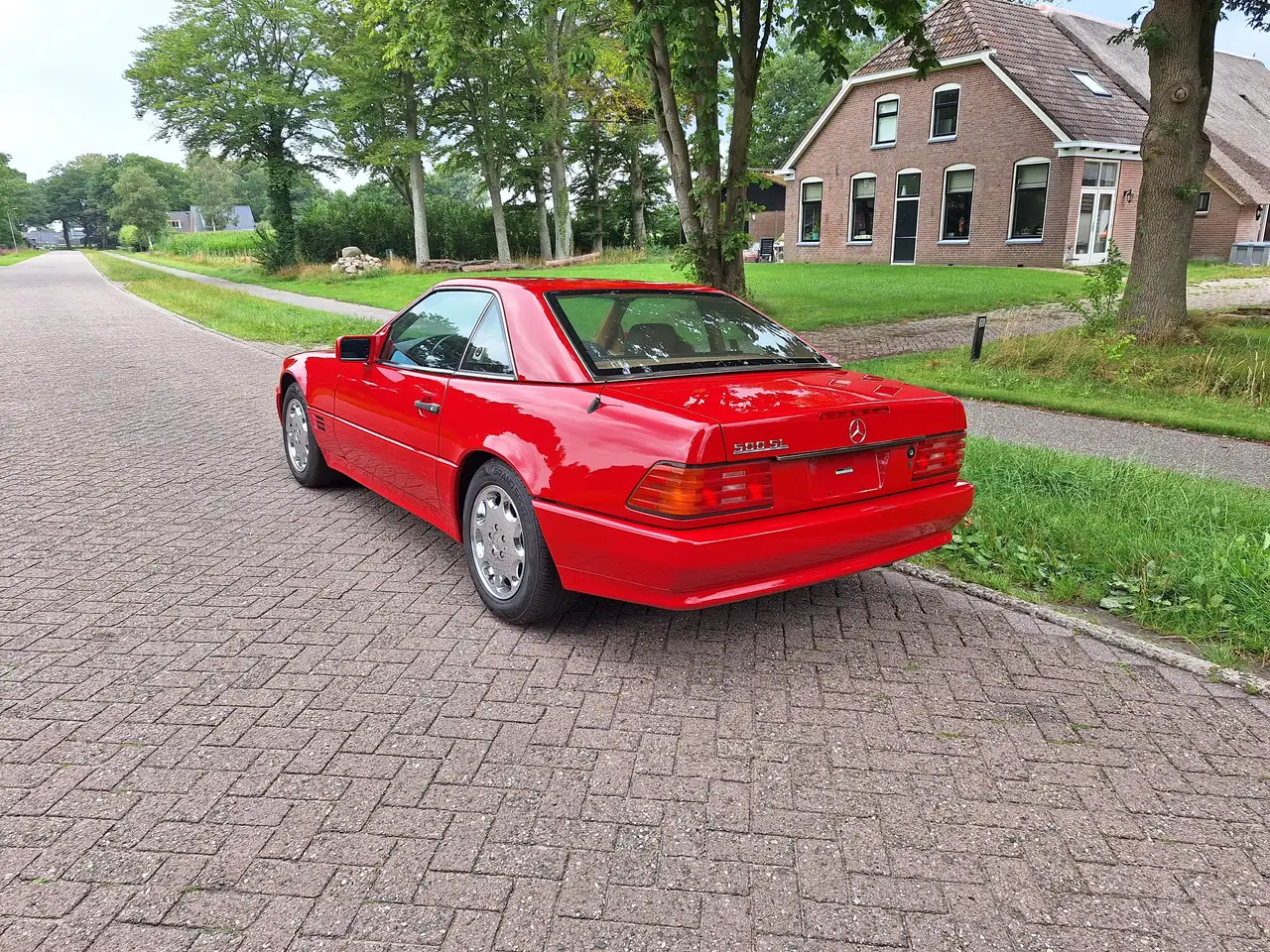 Mercedes-Benz SL 500 (1992) red with beige leather in lovely condition!, foto 7